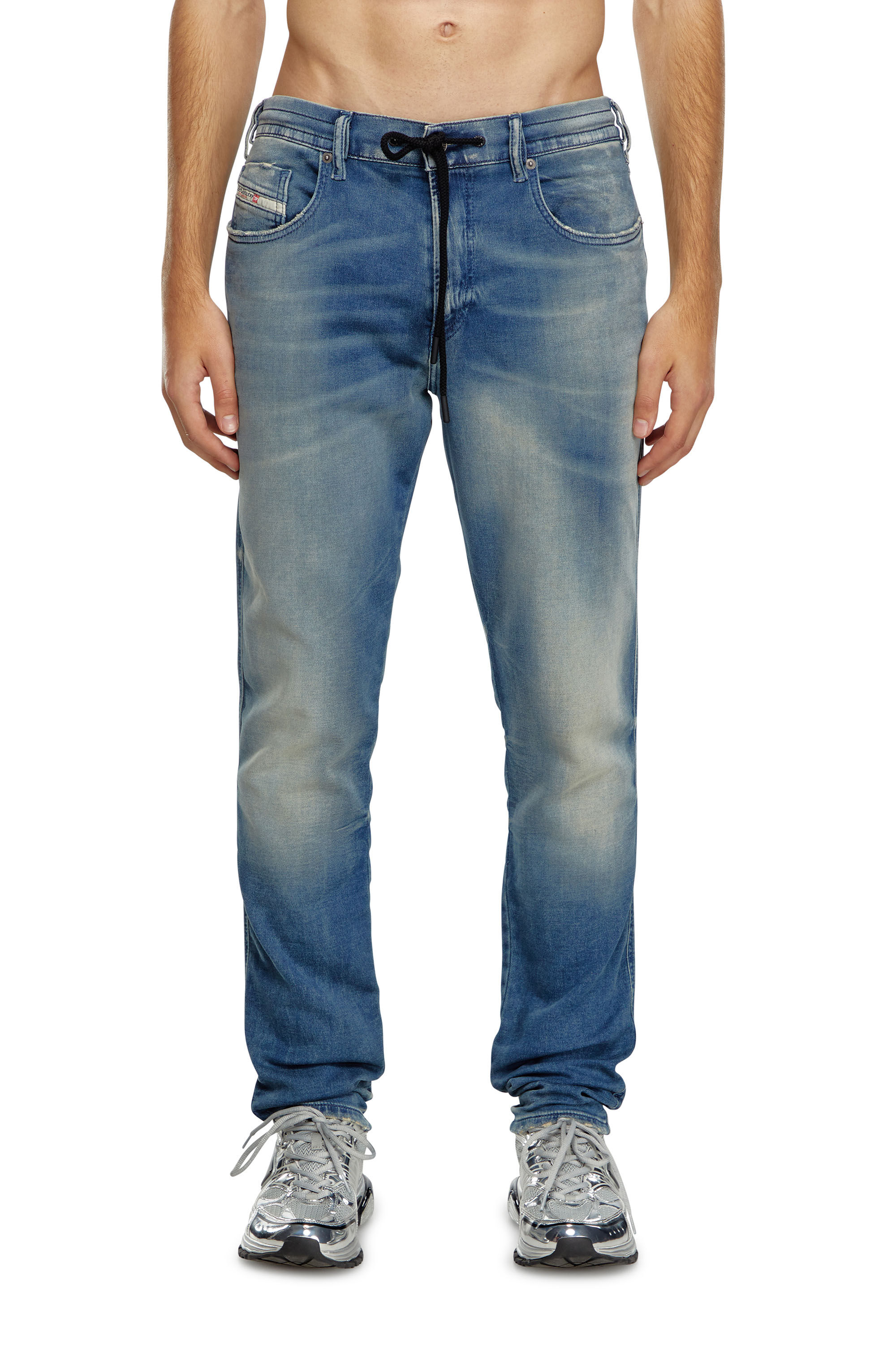 Diesel - Homme Slim 2060 D-Strukt Joggjeans® 068MG, Bleu moyen - Image 3