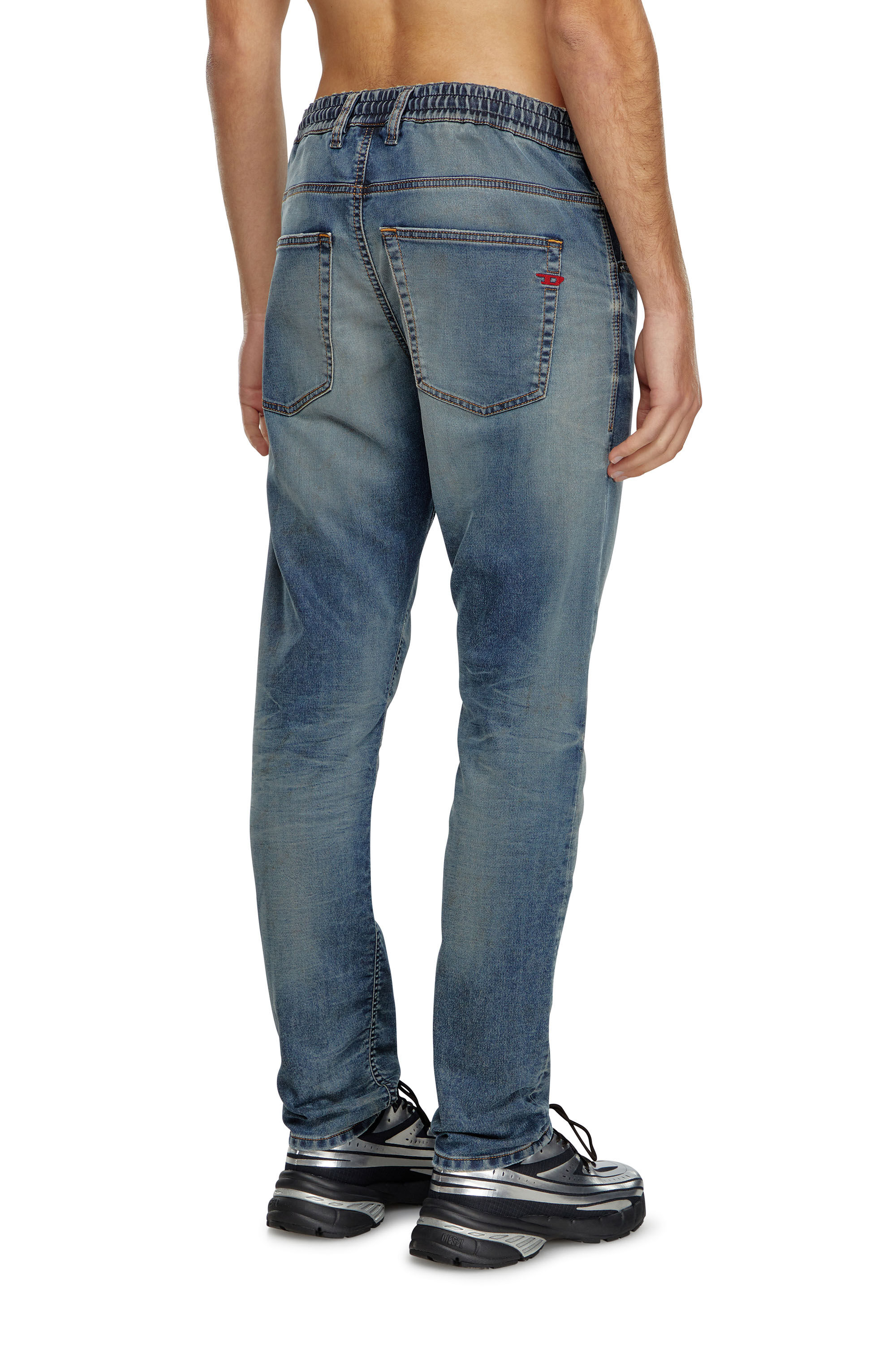 Diesel - Tapered 2030 D-Krooley Joggjeans® 068LZ Homme, Bleu moyen - Image 4