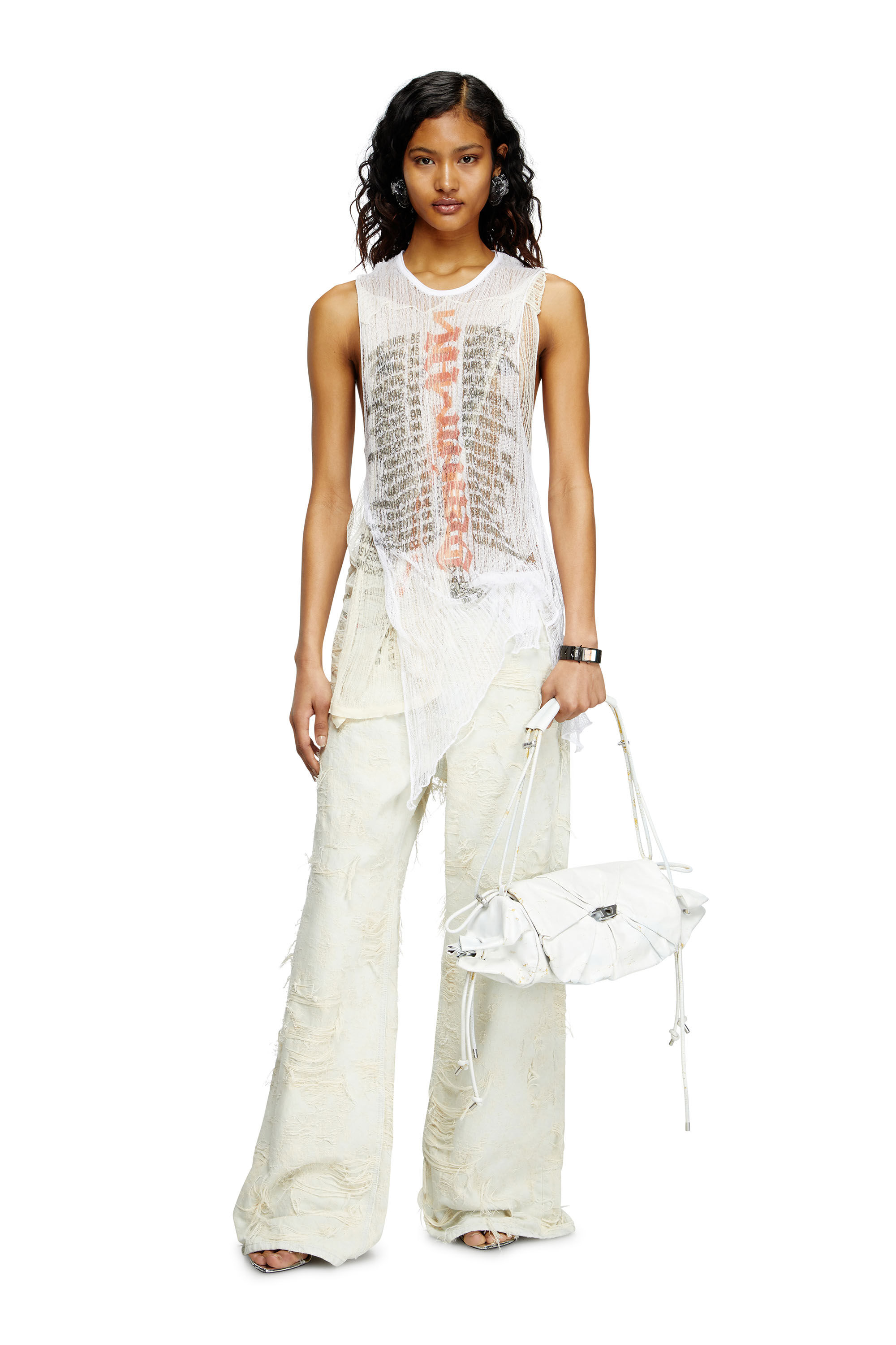 Diesel - Female's Relaxed Jeans 1996 D-Sire 09M40, White - 1