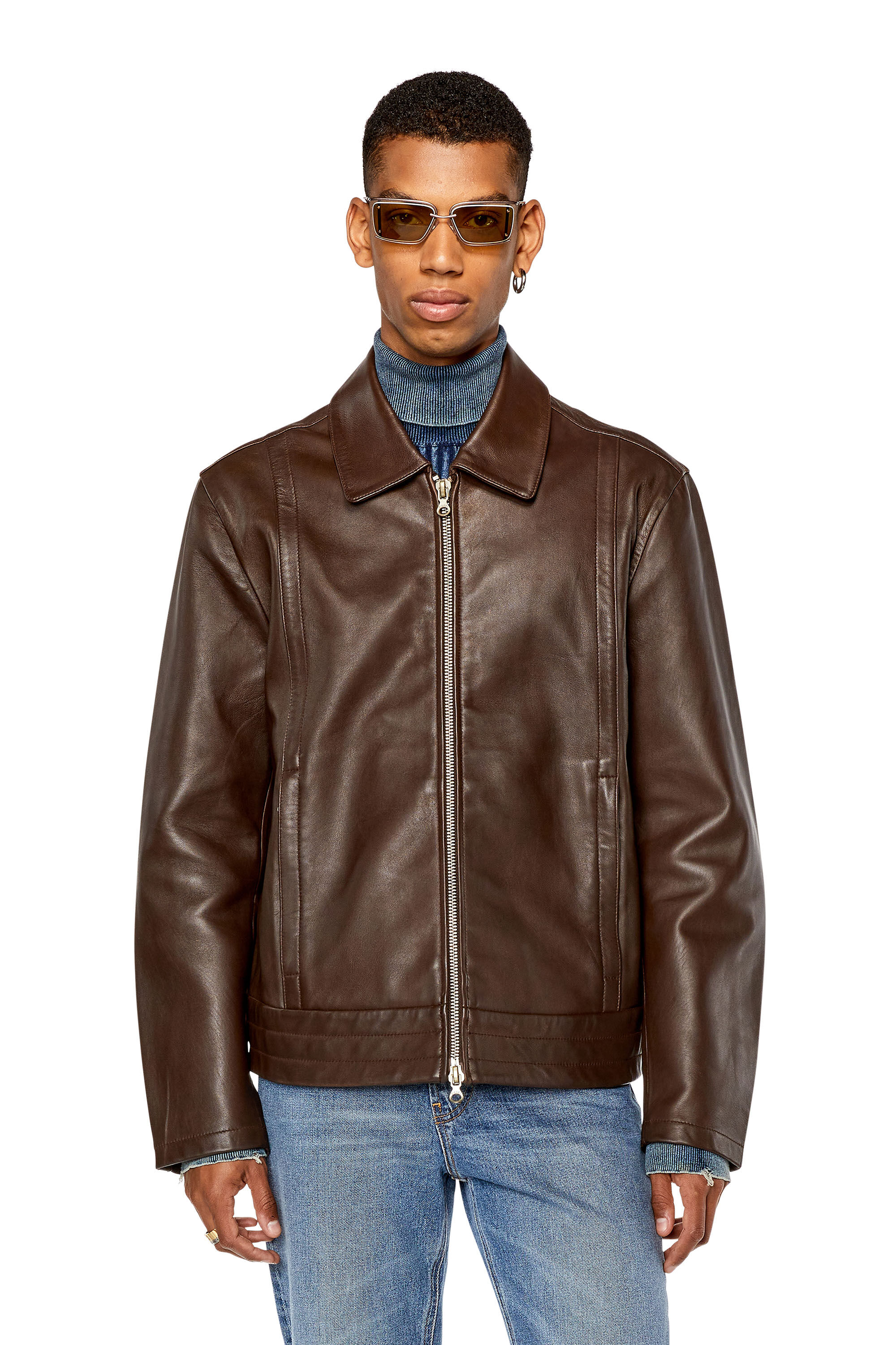 Diesel lamb deals leather jacket