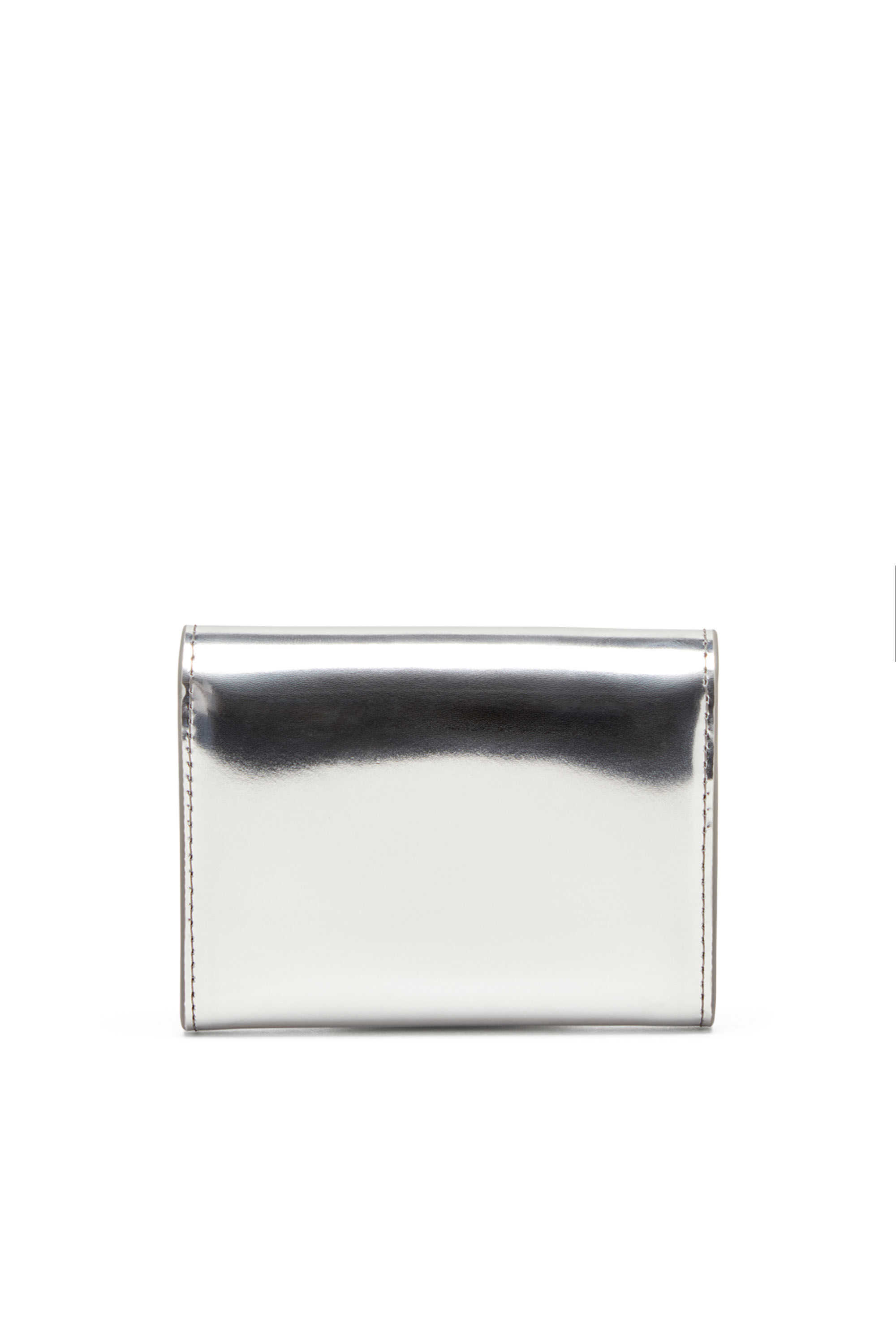 Diesel - 1DR CARD HOLDER BI-FOLD ZIP III, Silver - Image 2