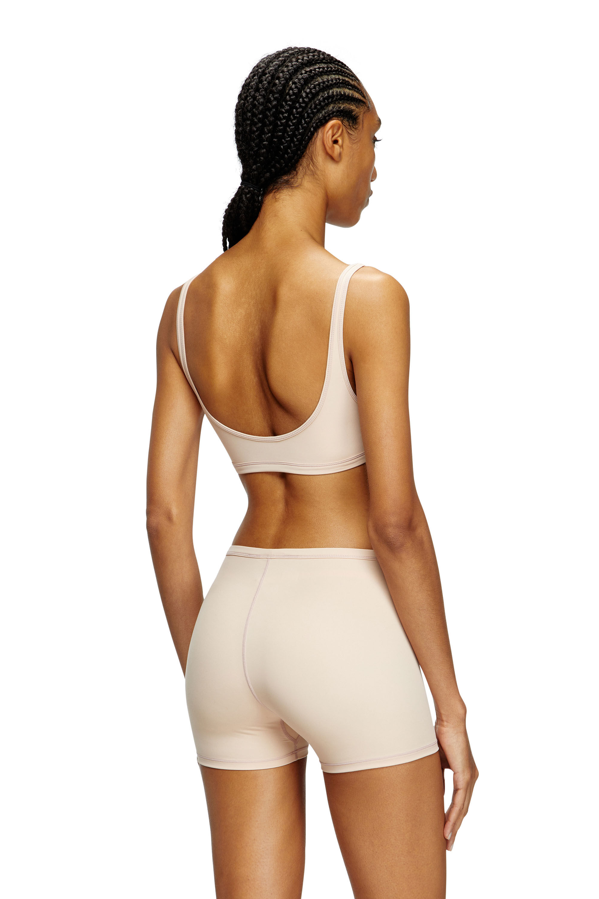 Diesel - SOPHIA-UTLT, Boxer stretch avec logo ajouré Femme in Rose - 2