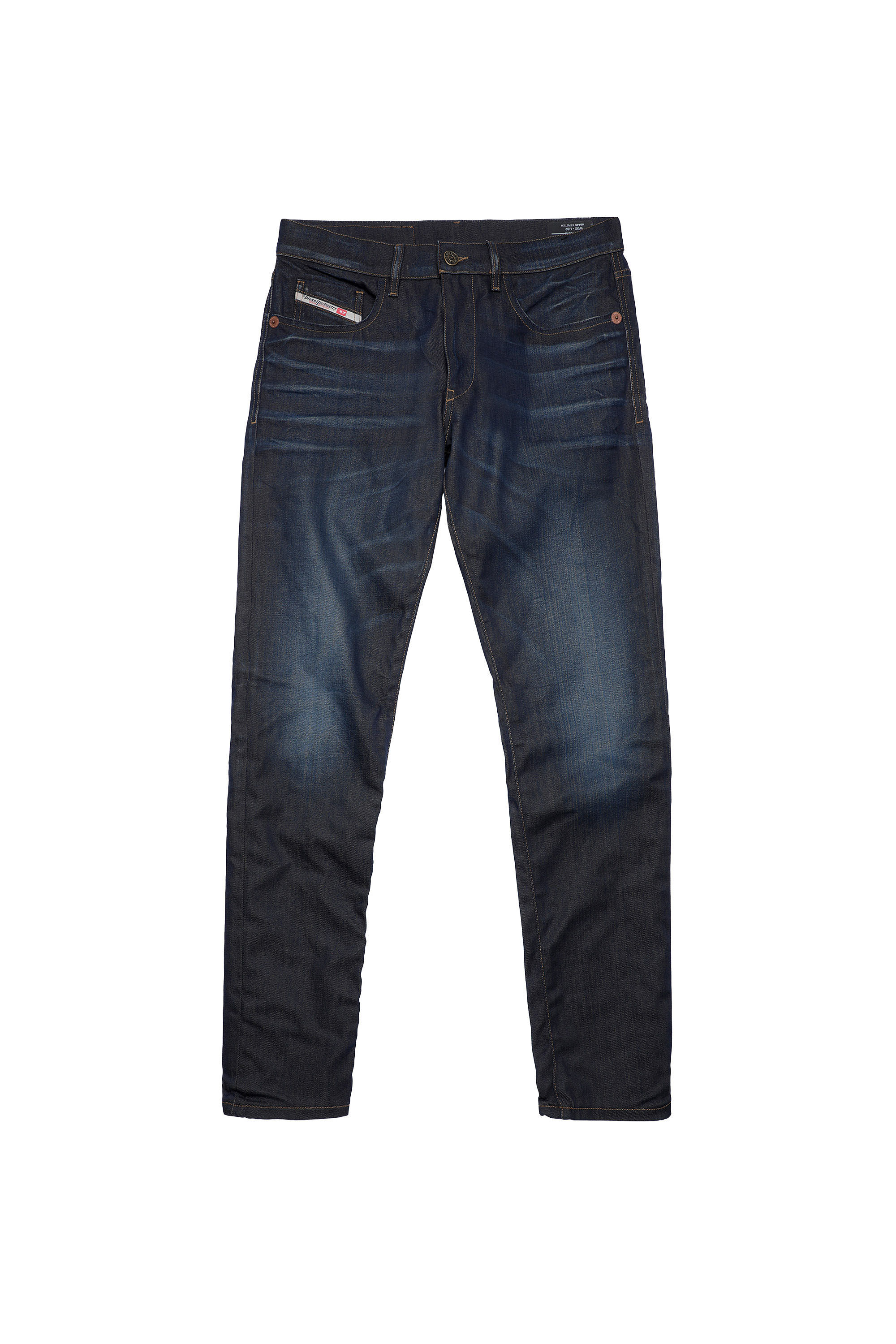 Diesel - 2019 D-STRUKT 09A45 Slim Jeans, Bleu Foncé - Image 2