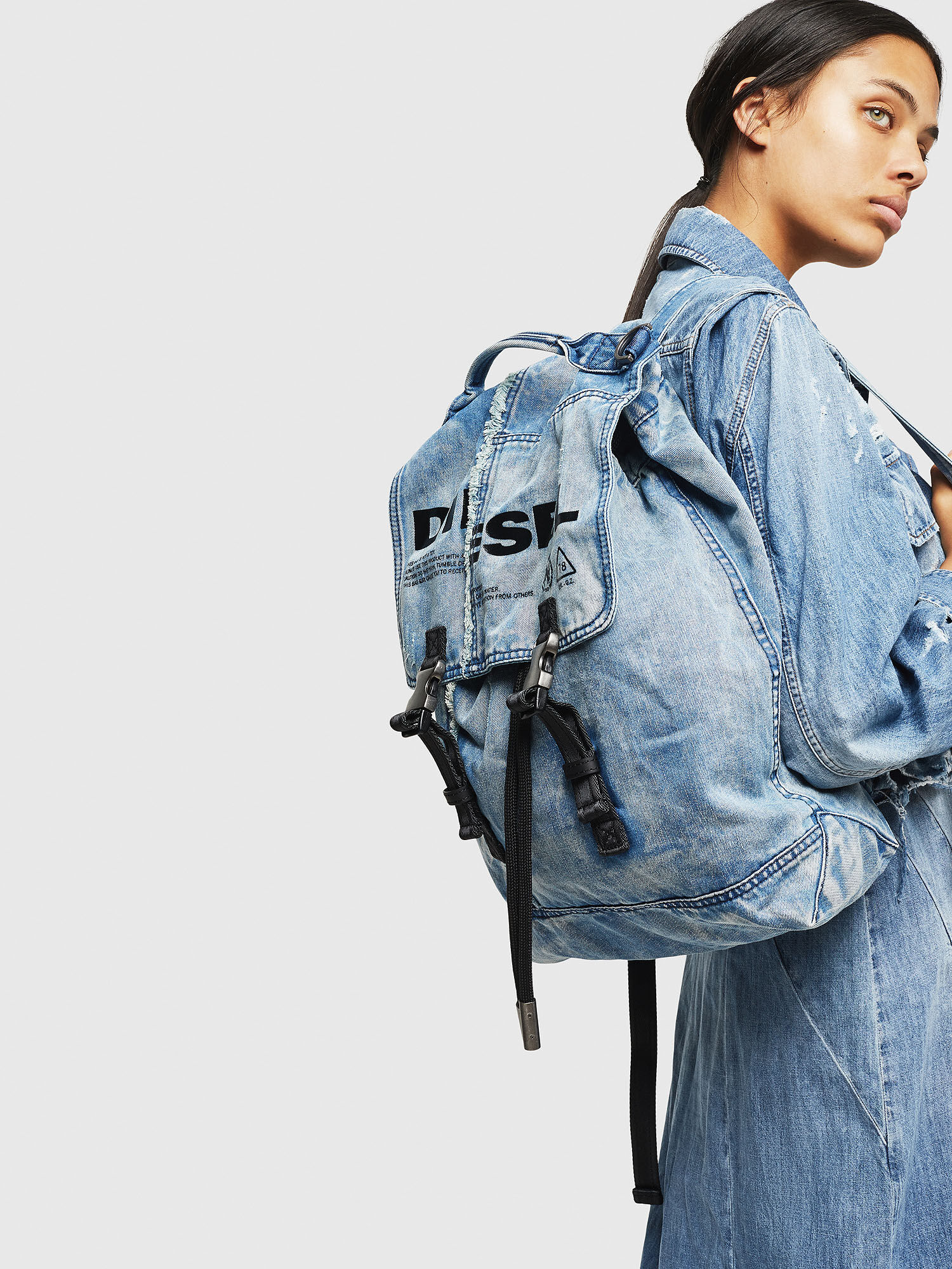 Diesel denim backpack top