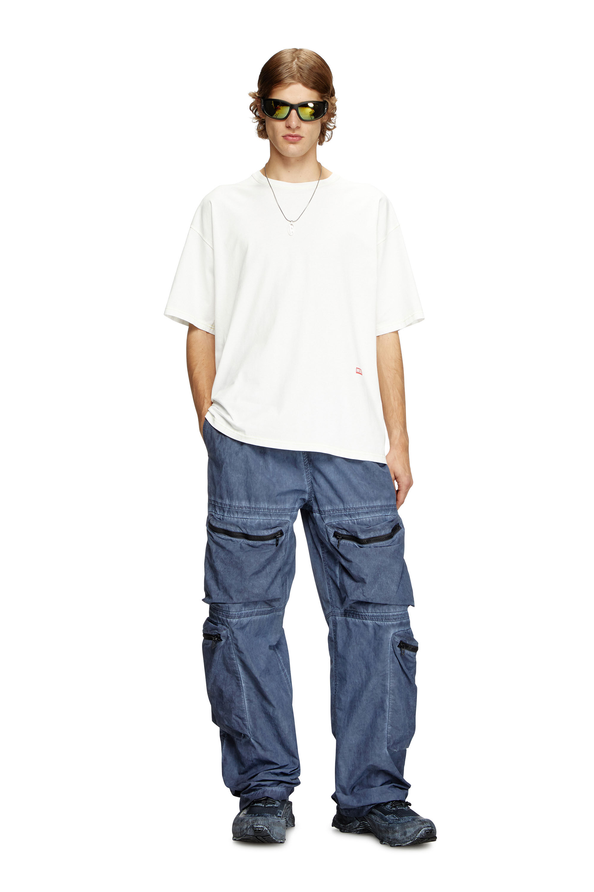 Diesel - T-BOXT-R18, Male's T-shirt with apple core print in White - 1