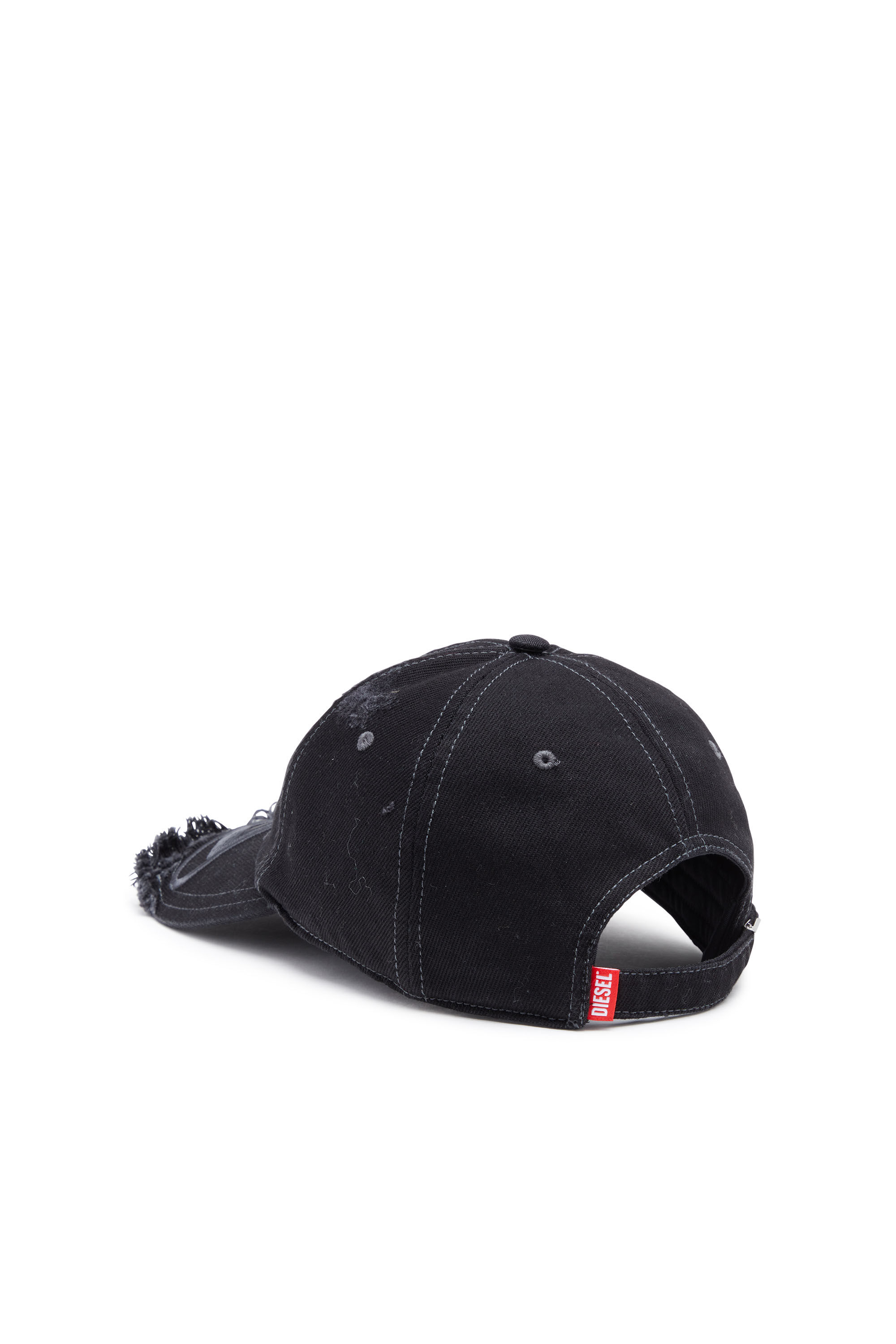 Diesel - C-JARL, Casquette de baseball avec visière brodée Homme in Blanc - 2