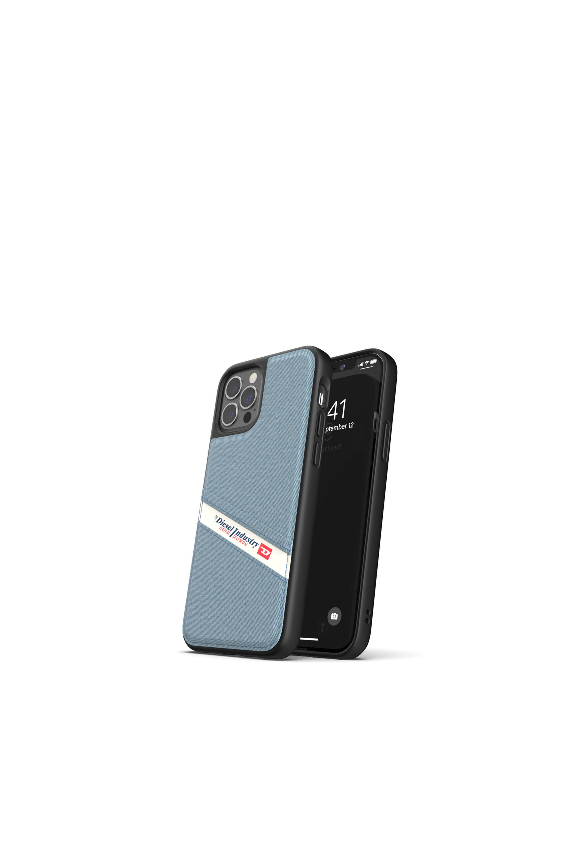 Diesel - 42546 STANDARD CASE, Coque moulée en denim pur iPhone 12 pro Mixte in Bleu - 3