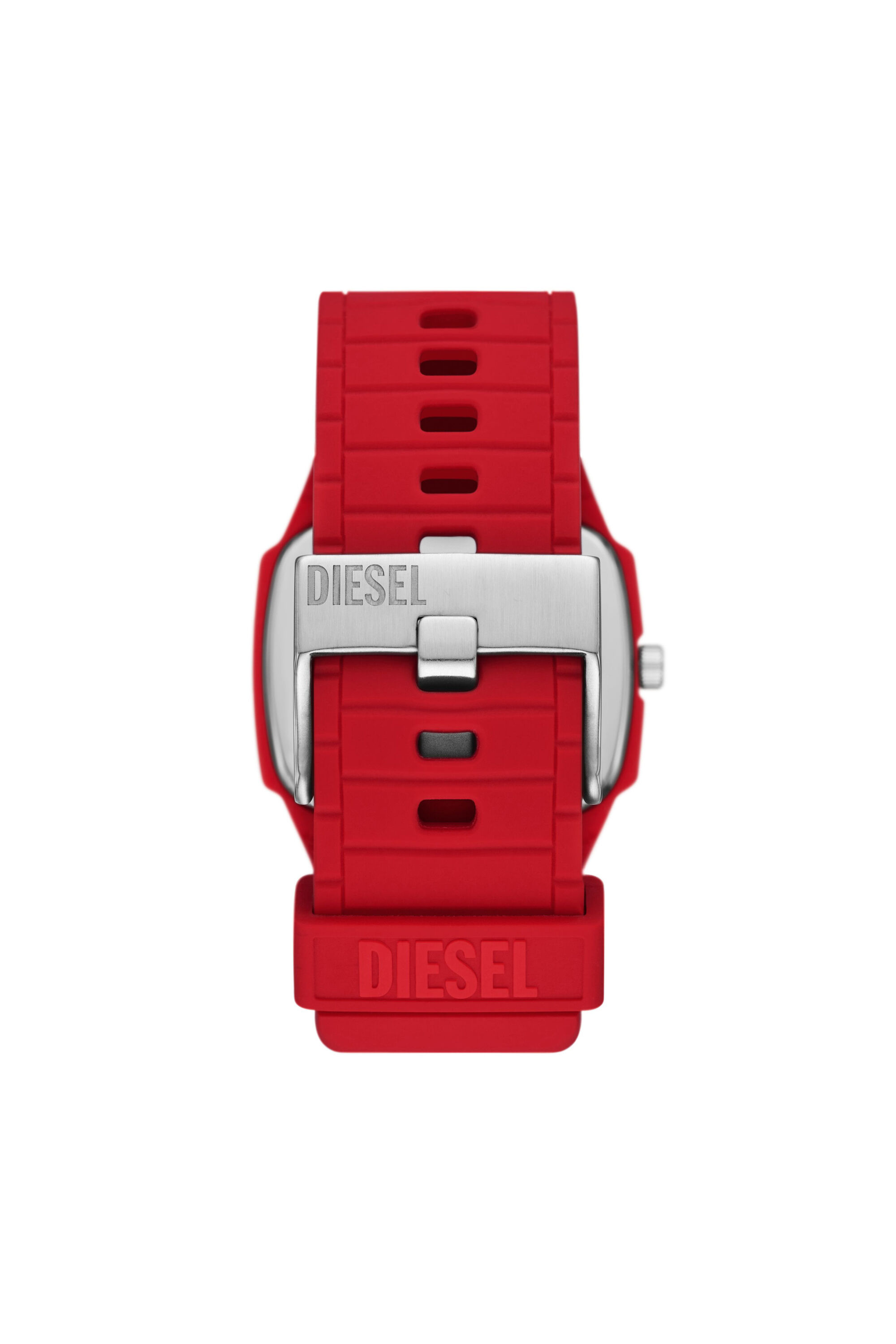 Diesel - DZ2165, Male's Cliffhanger 2.0 Red Silicone Watch in Red/Black - 2