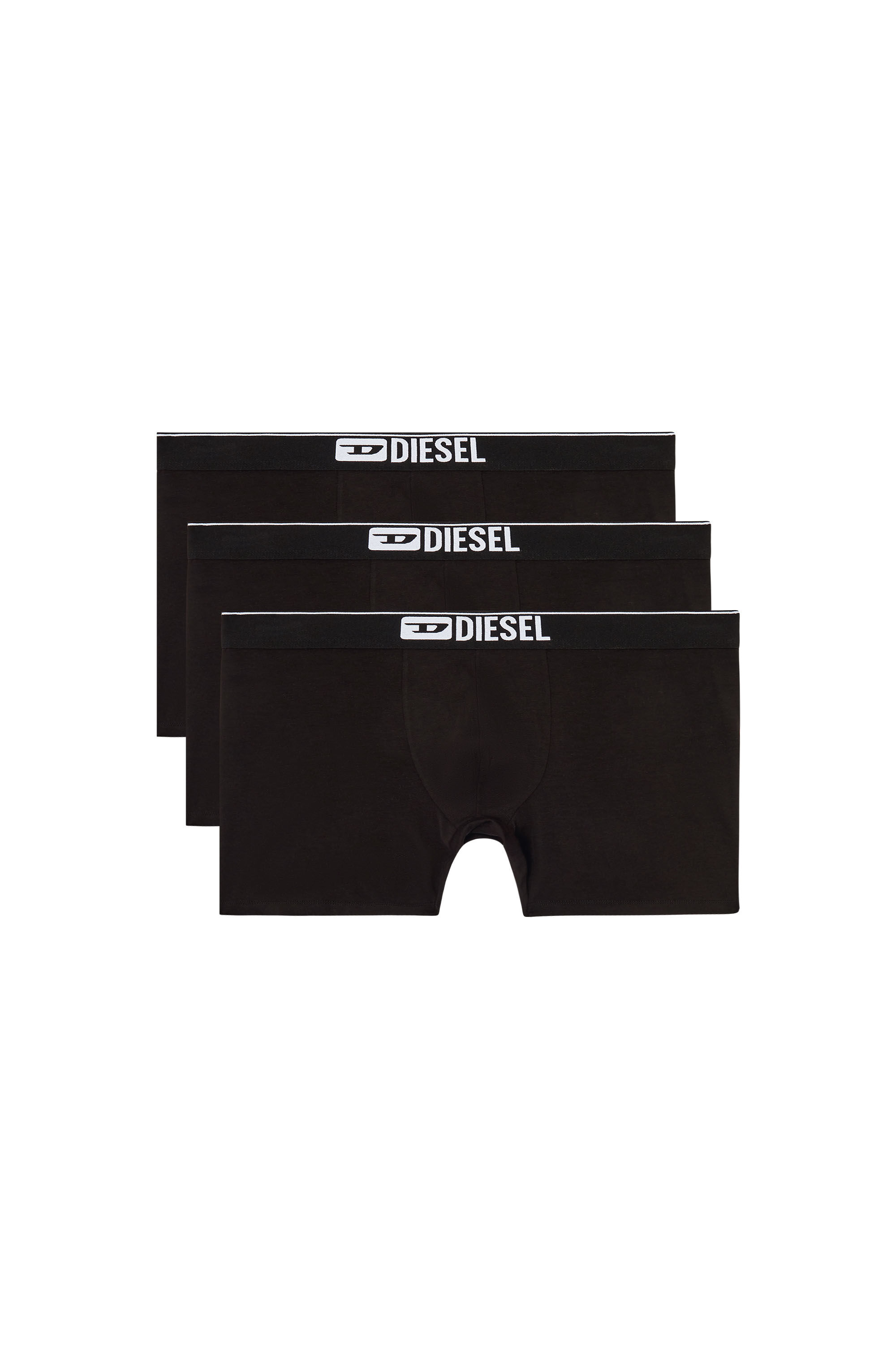 Diesel - MAX-3PACK, Male's Three-pack stretch cotton boxer briefs in Black - 2