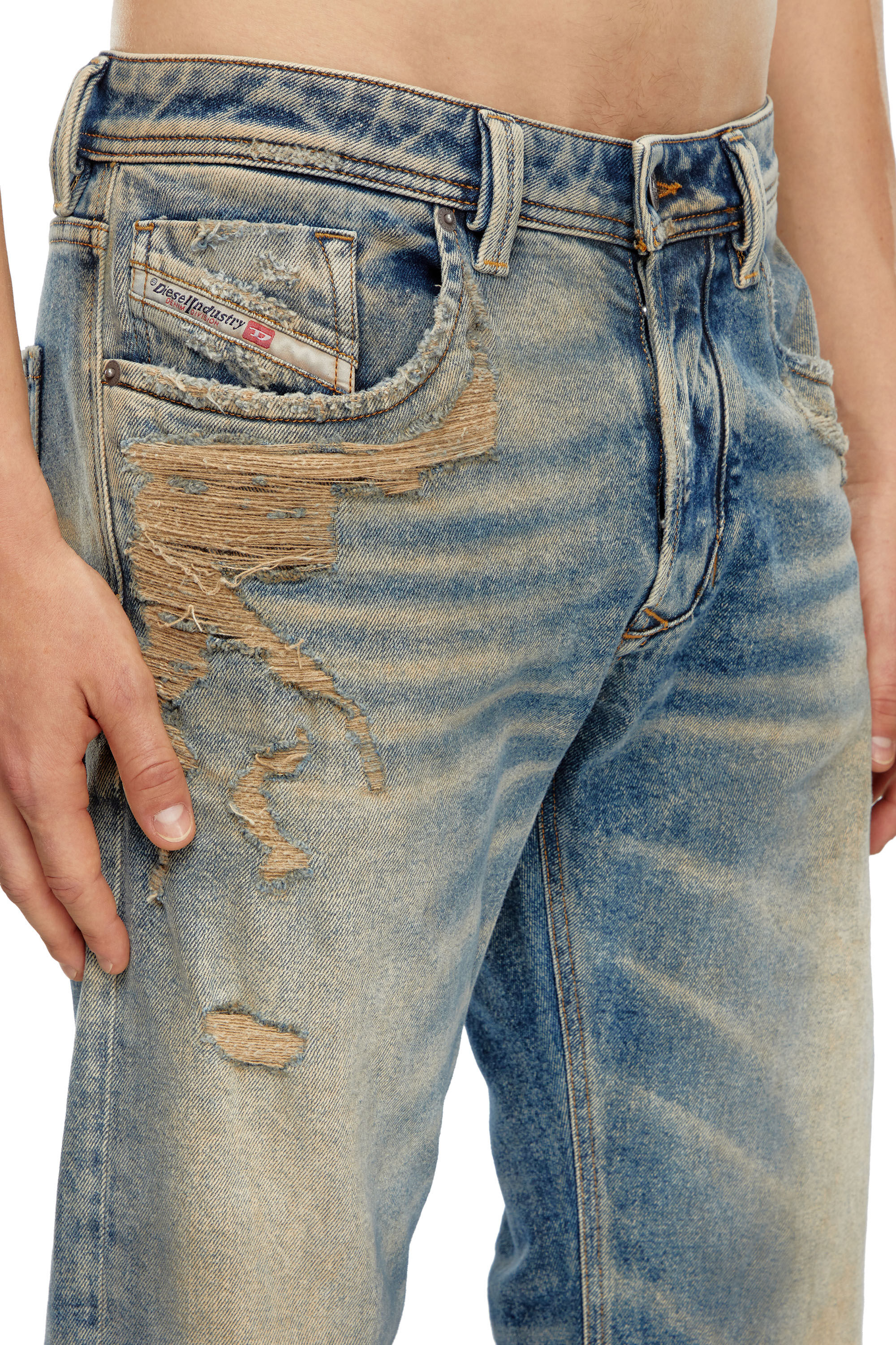 Diesel - Homme Straight Jeans 1985 Larkee 09K32, Bleu moyen - Image 5