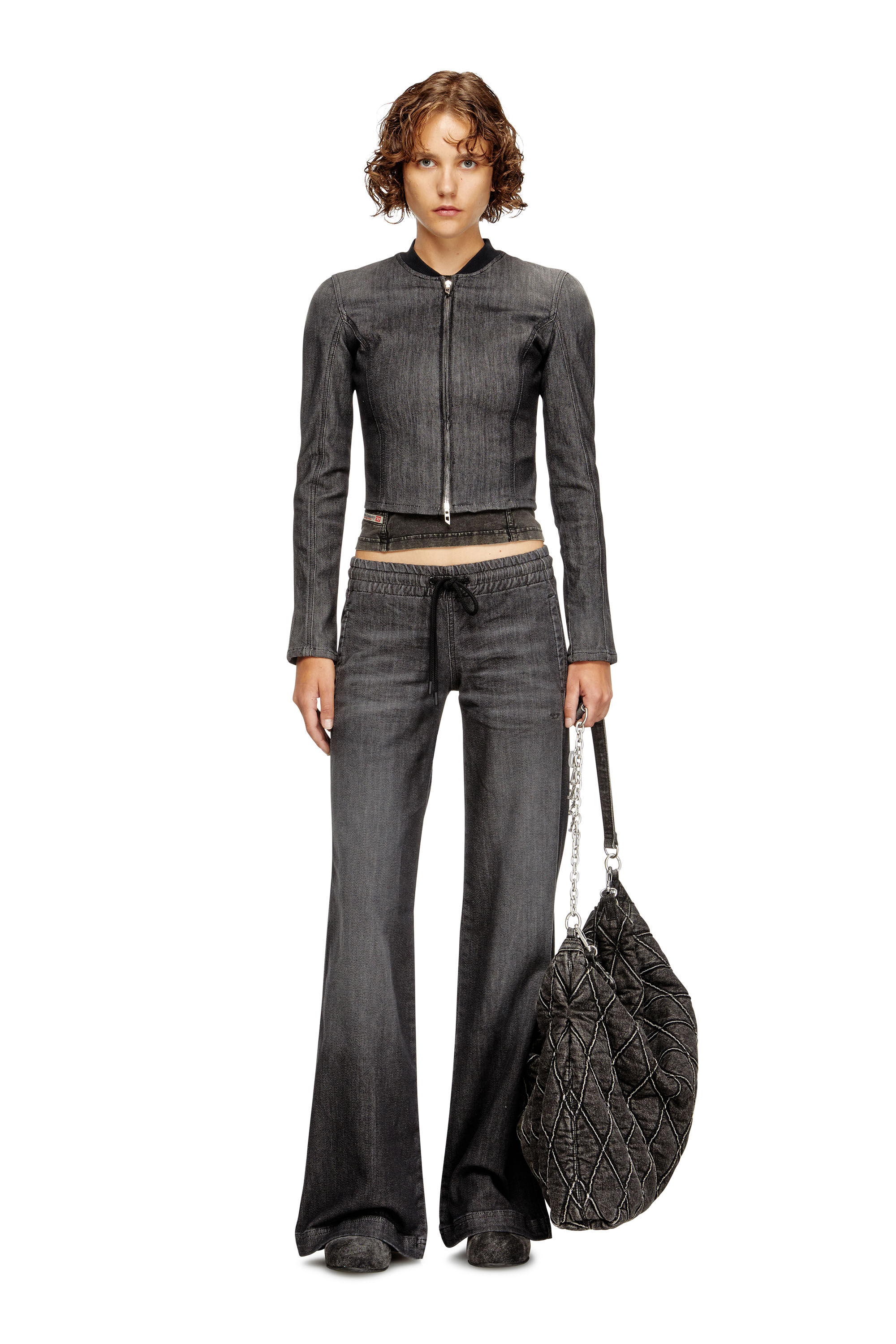 Diesel - Female's Relaxed 2078 D-Ainty Joggjeans® 09M66, Black/Dark Grey - 1