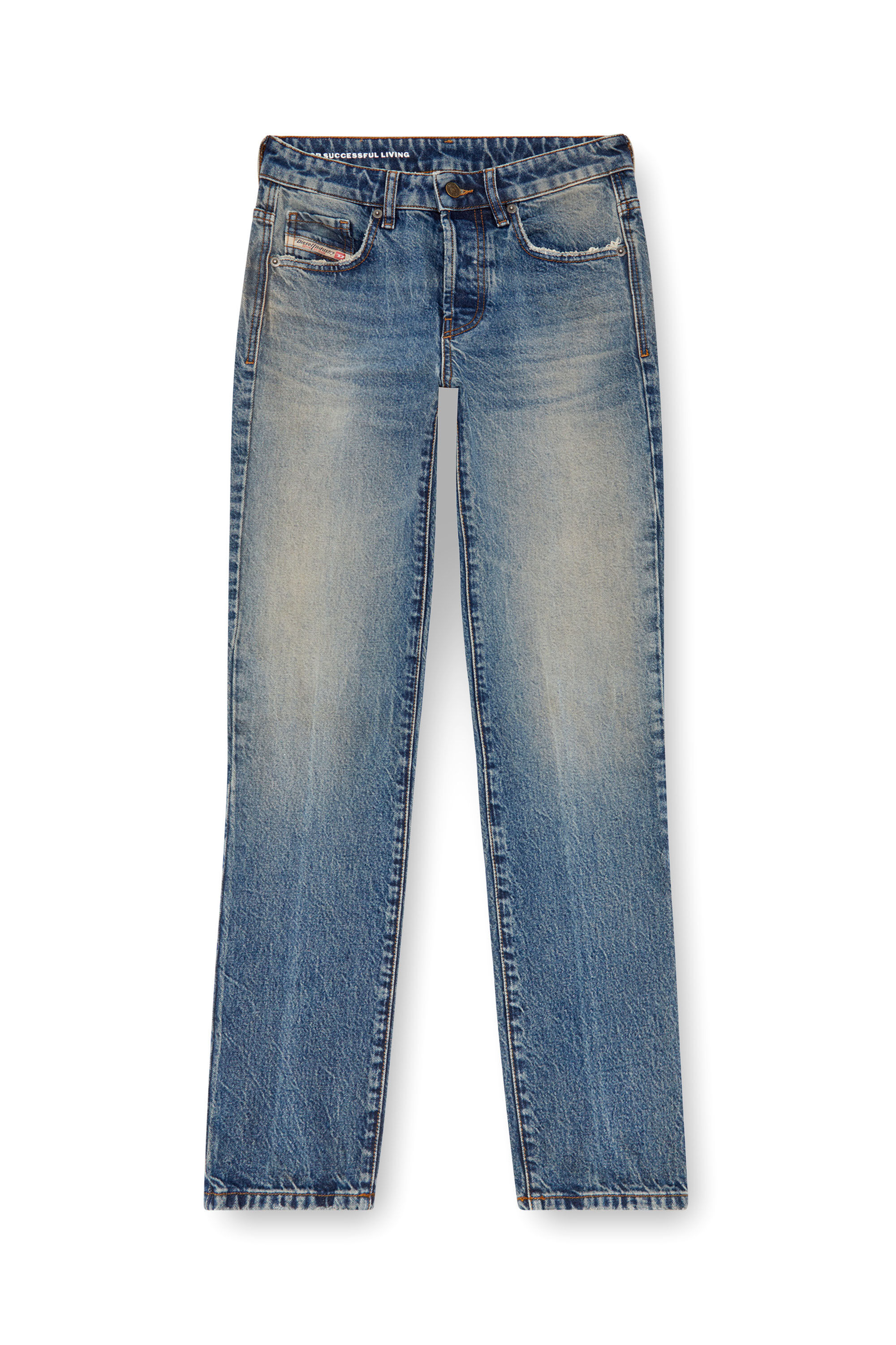 Diesel - Female Straight Jeans 1989 D-Mine 0GRDH, Medium Blue - Image 2