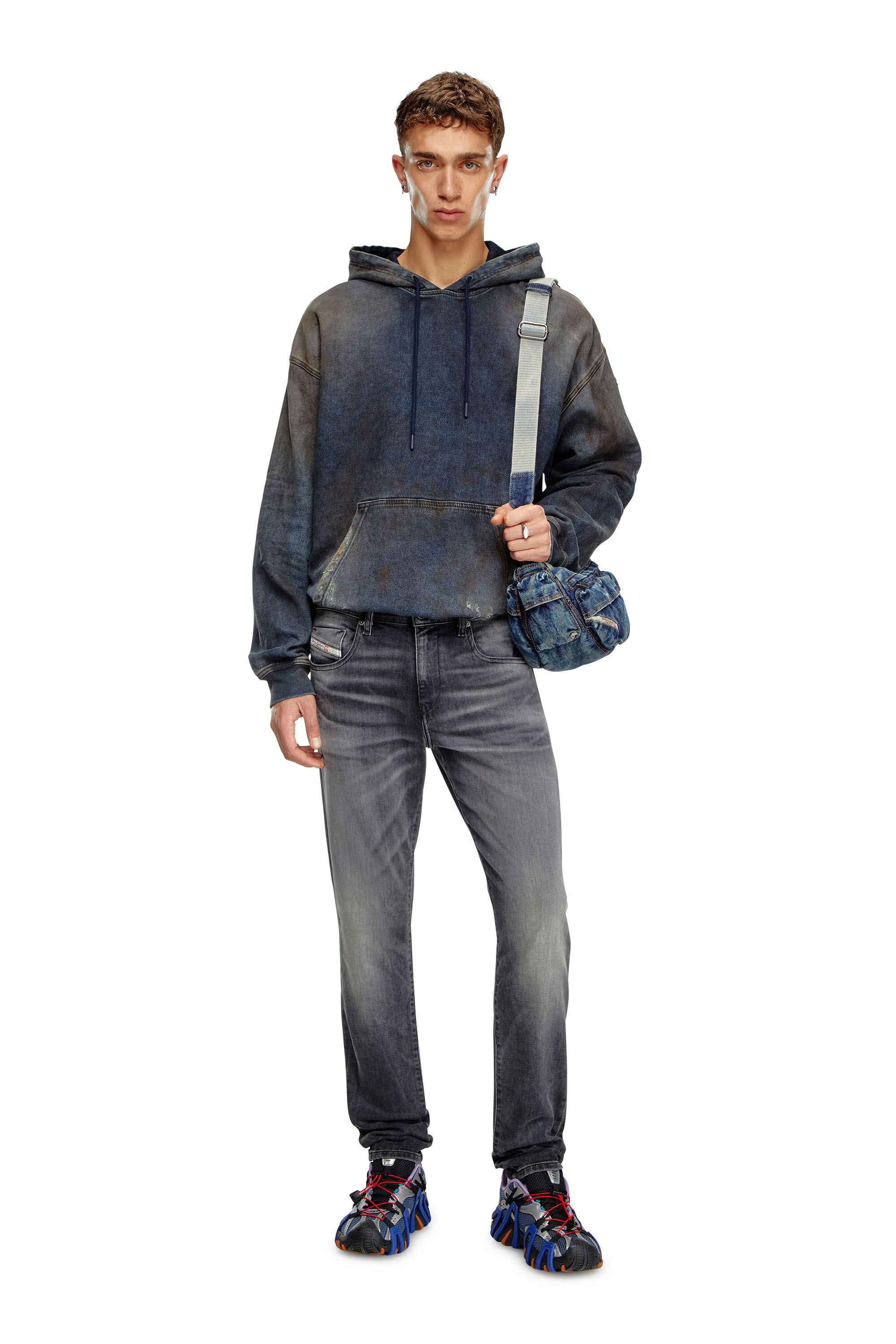 Diesel - Male's Slim Jeans 2019 D-Strukt 09J52, Black/Dark Grey - 1