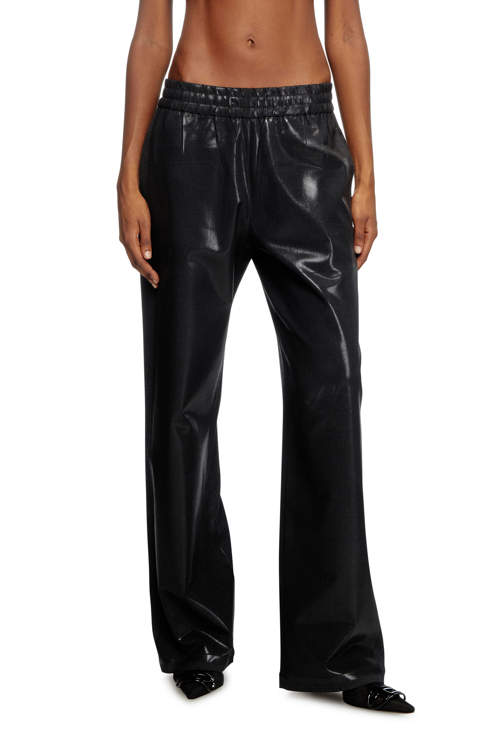 Diesel - P-DREY, Female's Loose fit tailored track pants in Black - 3