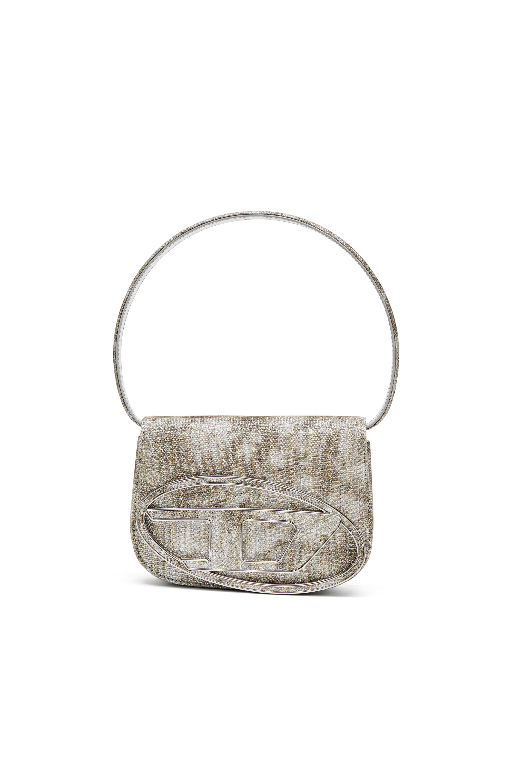 Diesel - 1DR, Female's 1DR-Iconic shoulder bag in shimmer fabric in Military Green - 1