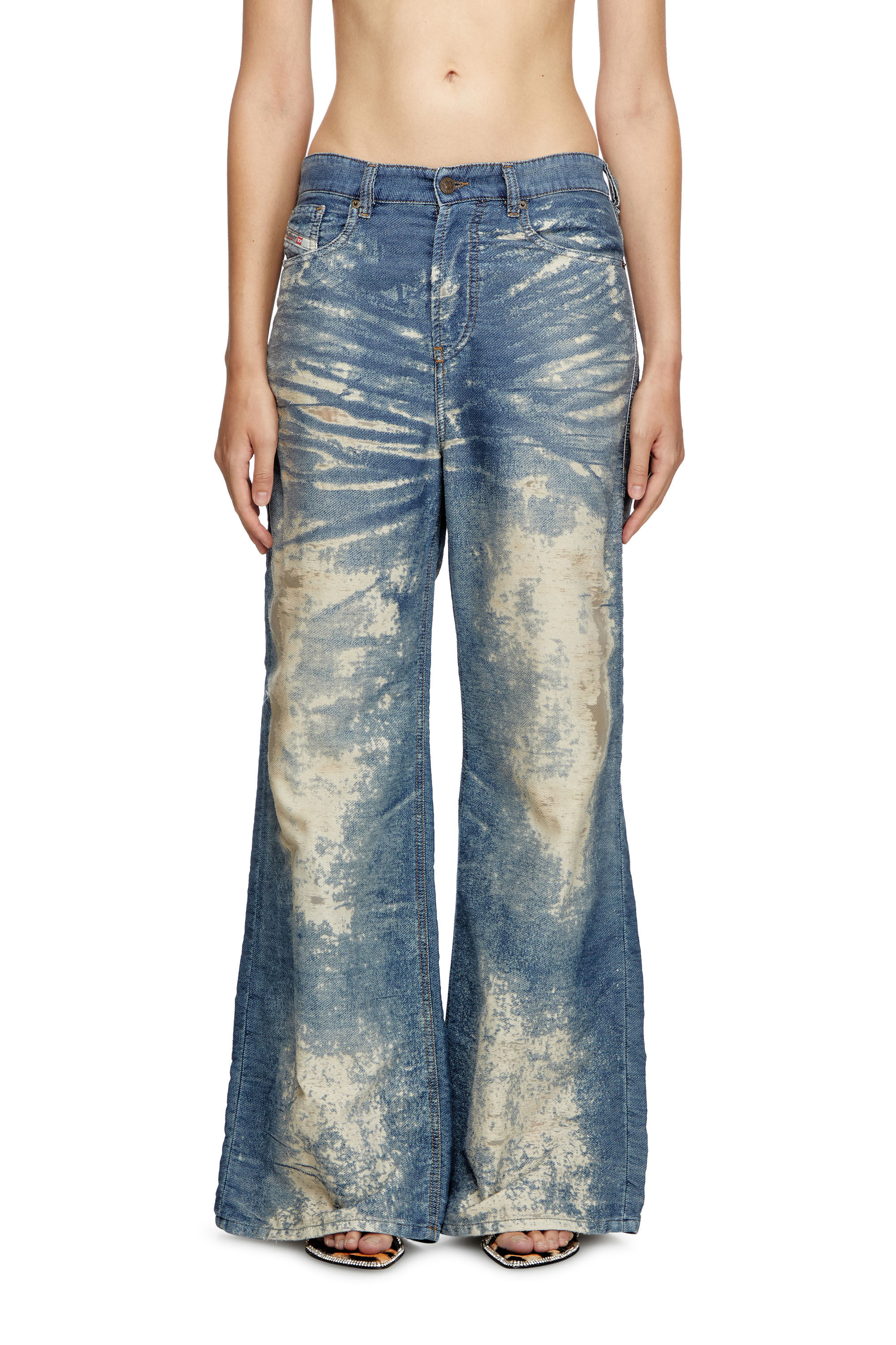 Diesel - Straight Jeans 1996 D-Sire 068RE Femme, Bleu moyen - Image 3