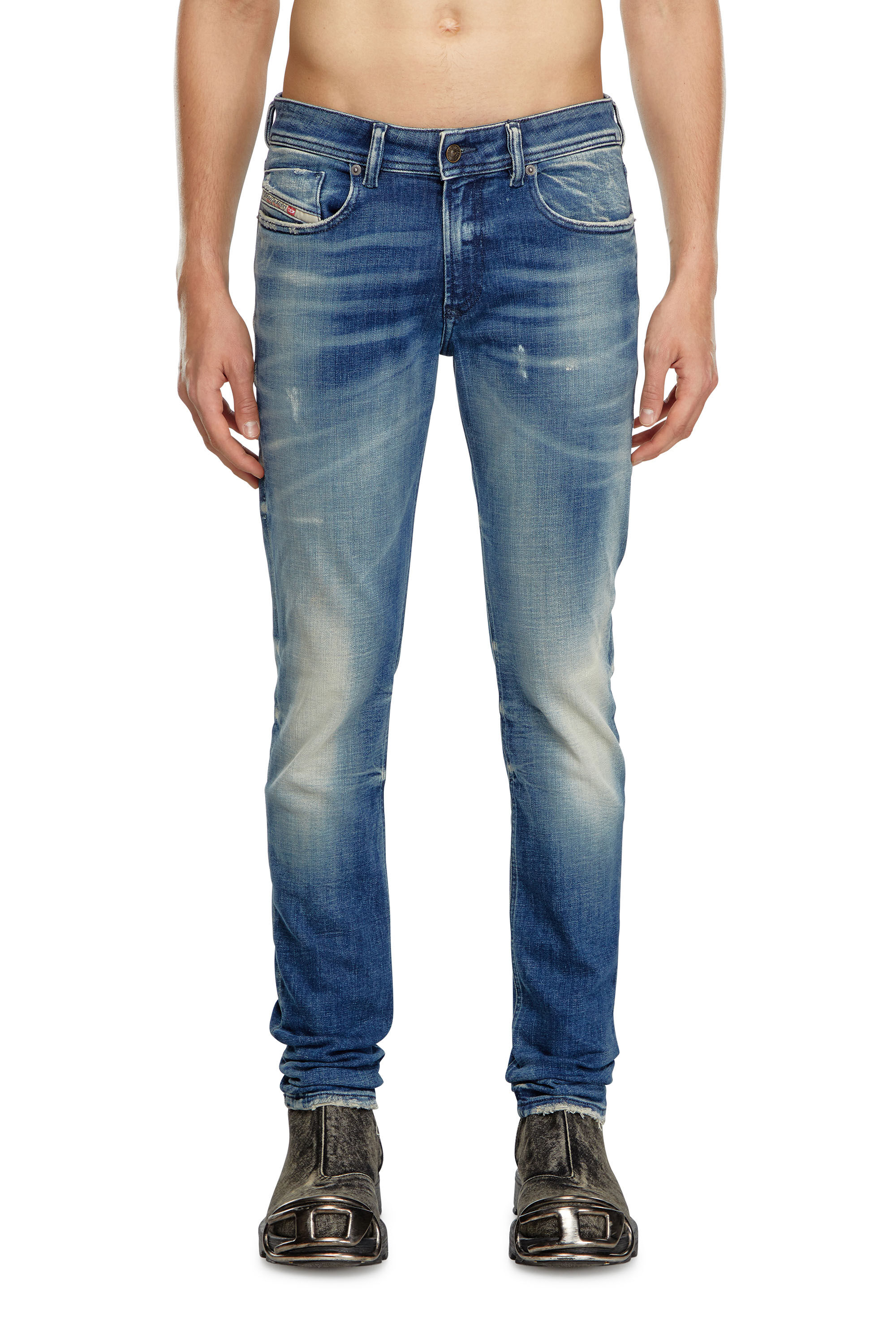 Diesel - Male Skinny Jeans 1979 Sleenker 09J24, Medium Blue - Image 3