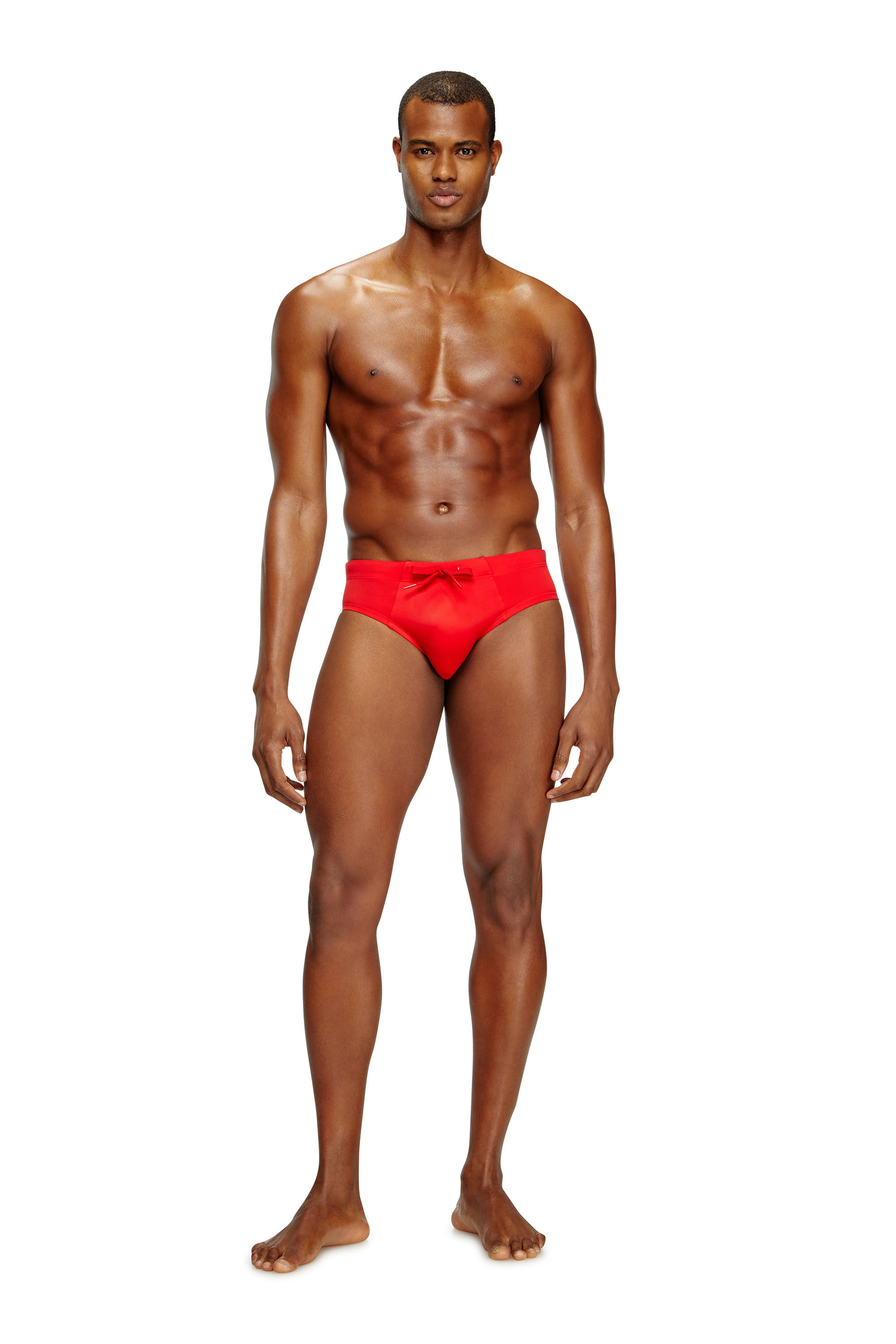 Diesel - ALFIE-D-CORE, Slip de bain avec logo à l'arrière Homme in Rouge - 2