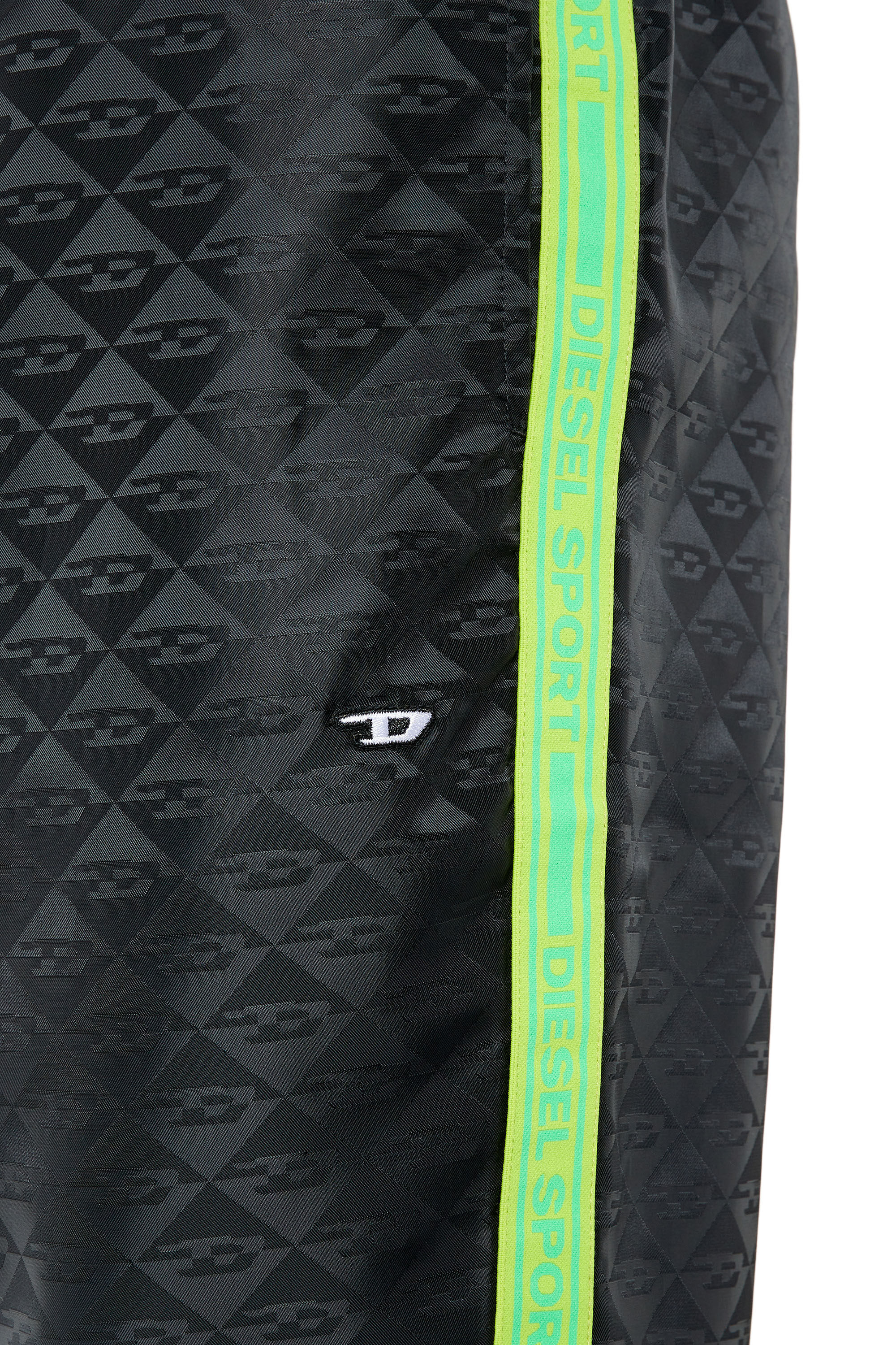AMWB-CREED-HT26 Man: Sweat pants in monogram satin | Diesel AMWB-CREED-HT26 Man: Sweat pants in monogram satin | Diesel