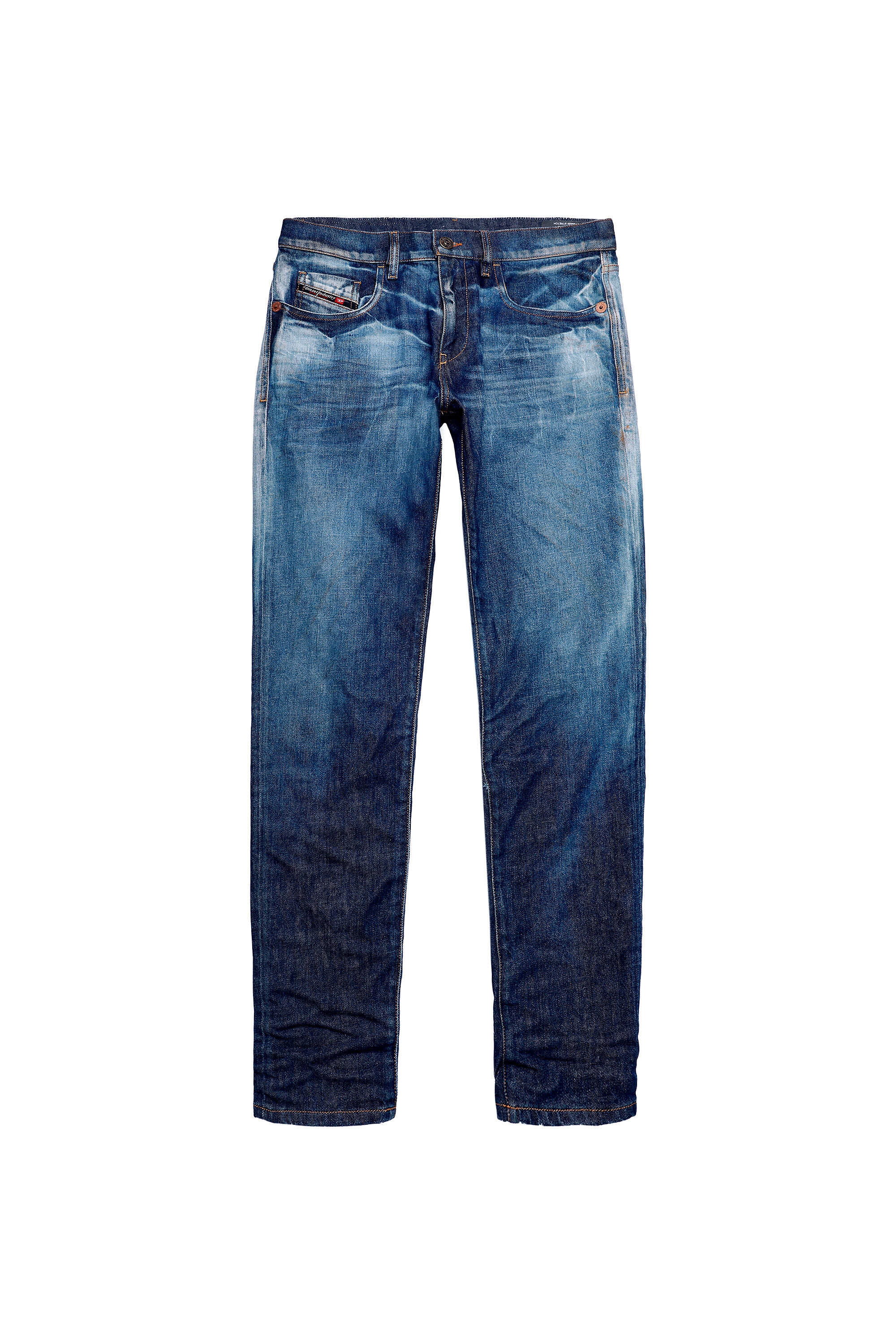Diesel - 2019 D-STRUKT 09A13 Slim Jeans, Medium Blue - Image 2