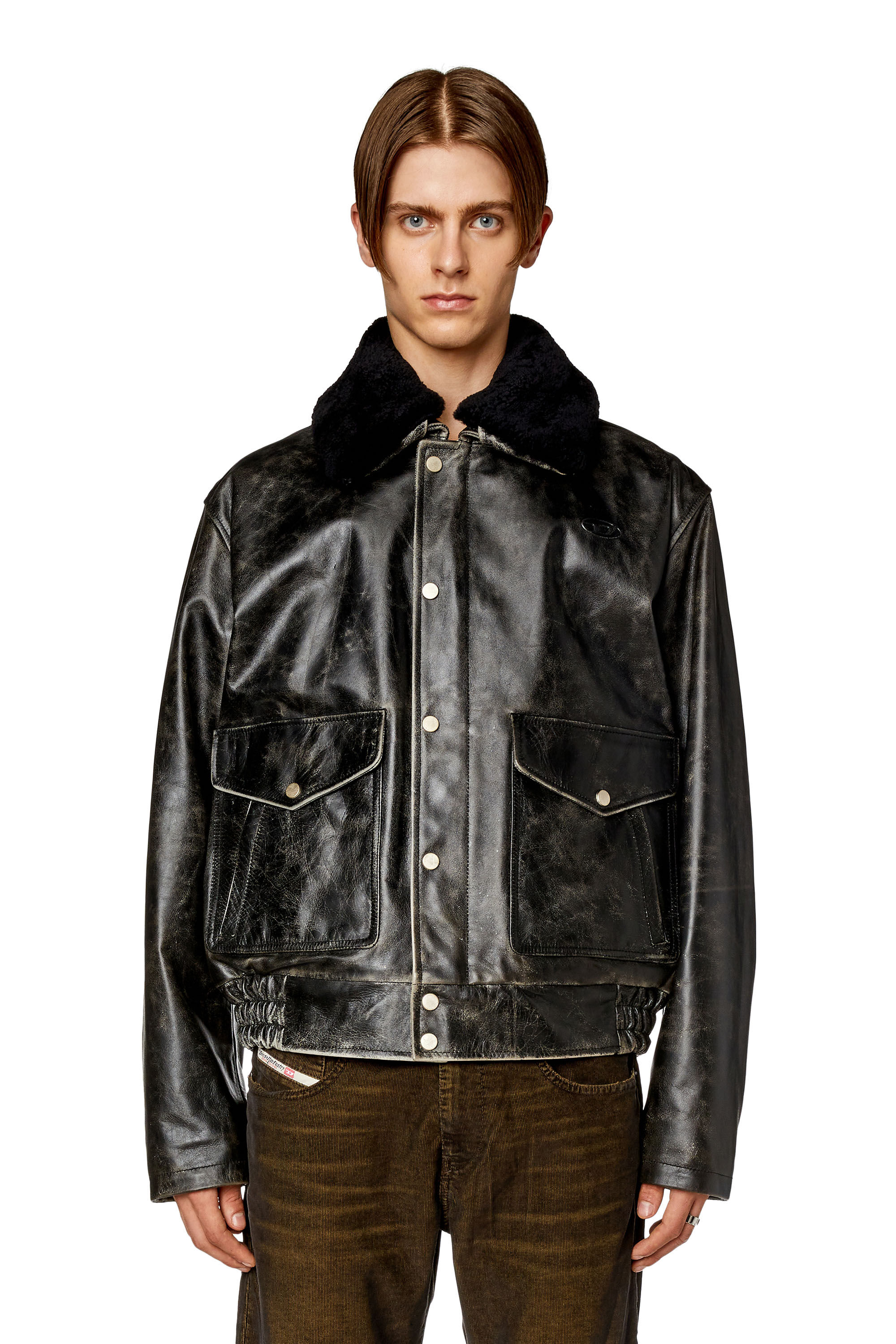 Diesel jacket leather outlet