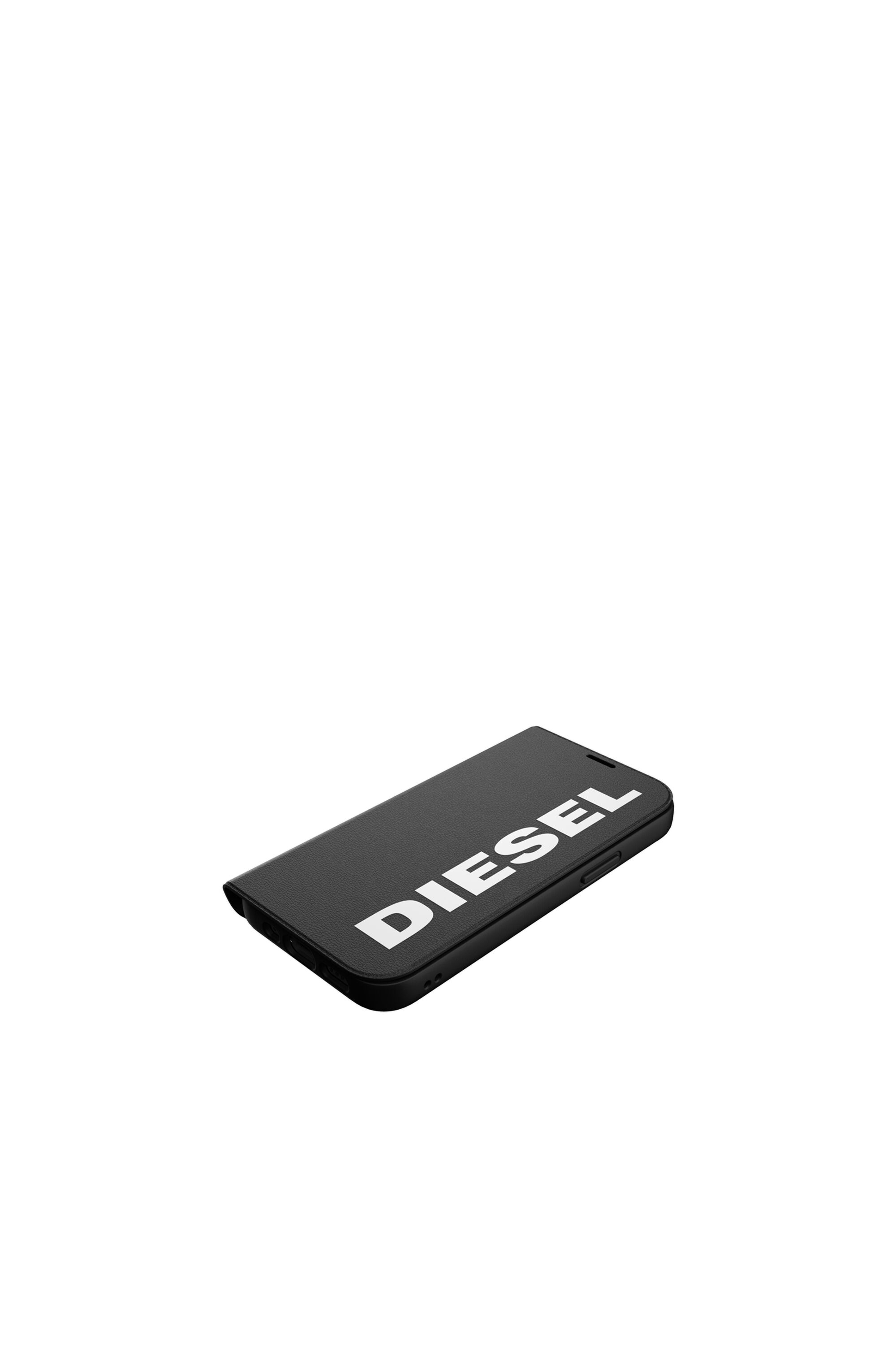 Diesel - 42485 BOOKLET CASE, Étui folio pur iPhone 12 Mini Mixte in Noir - 4