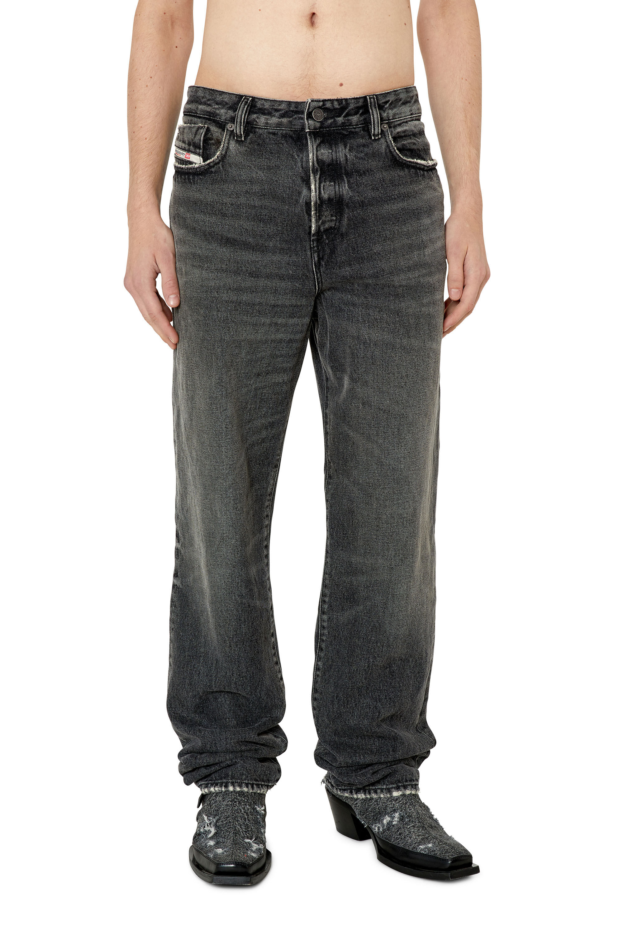 1955 D Rekiv Man straight Black Dark grey Jeans Diesel