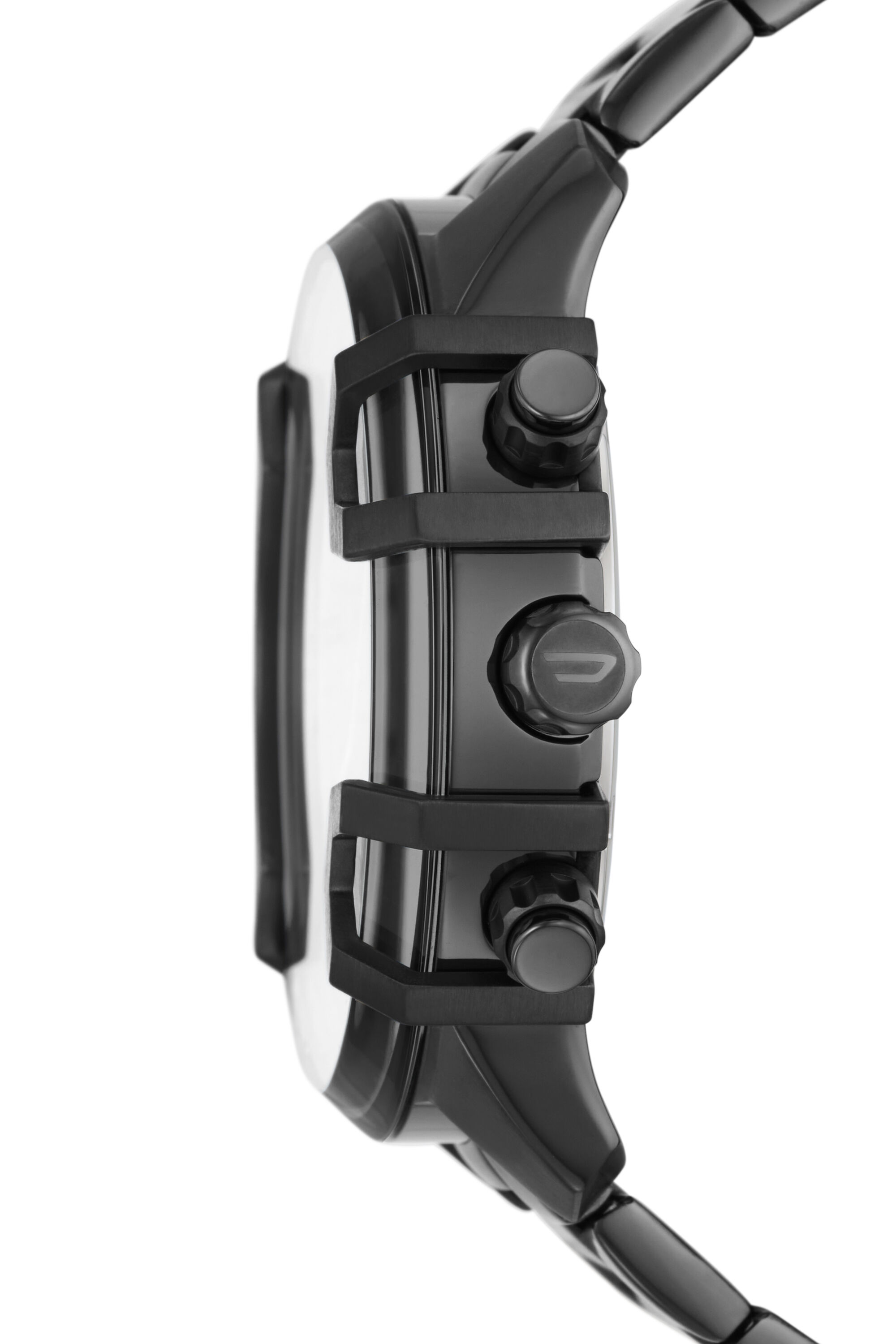 DZ4586 Man: Griffed chronograph gunmetal steel watch | Diesel