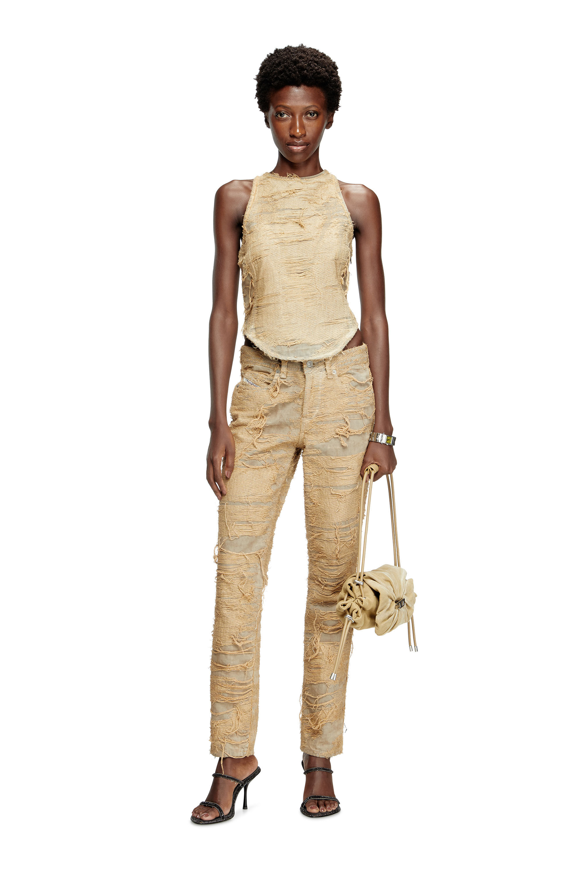 Diesel - Female's Slim Jeans 1992 D-Jiann 007AZ, Beige - 1