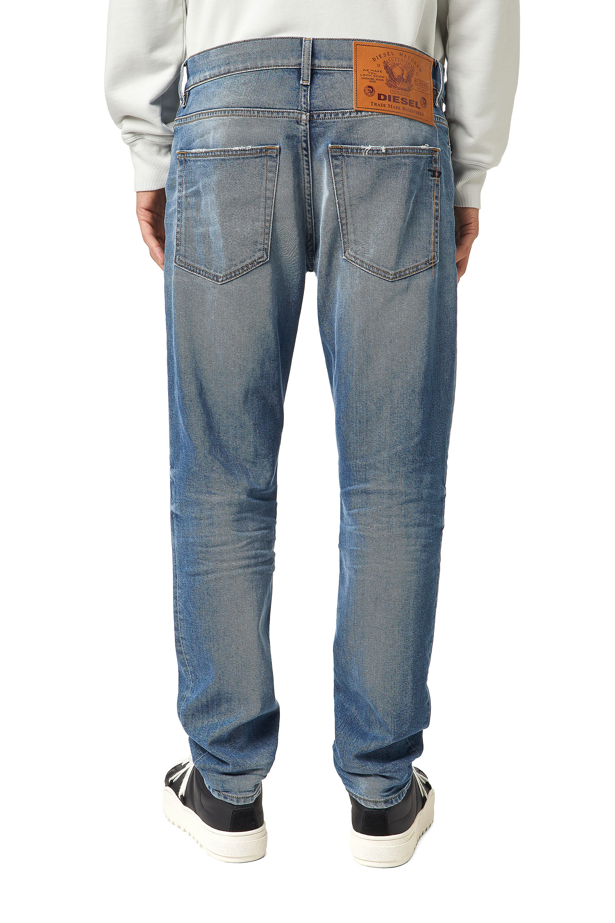 Diesel - 2005 D-FINING 09A97 Tapered Jeans, Light Blue - Image 4