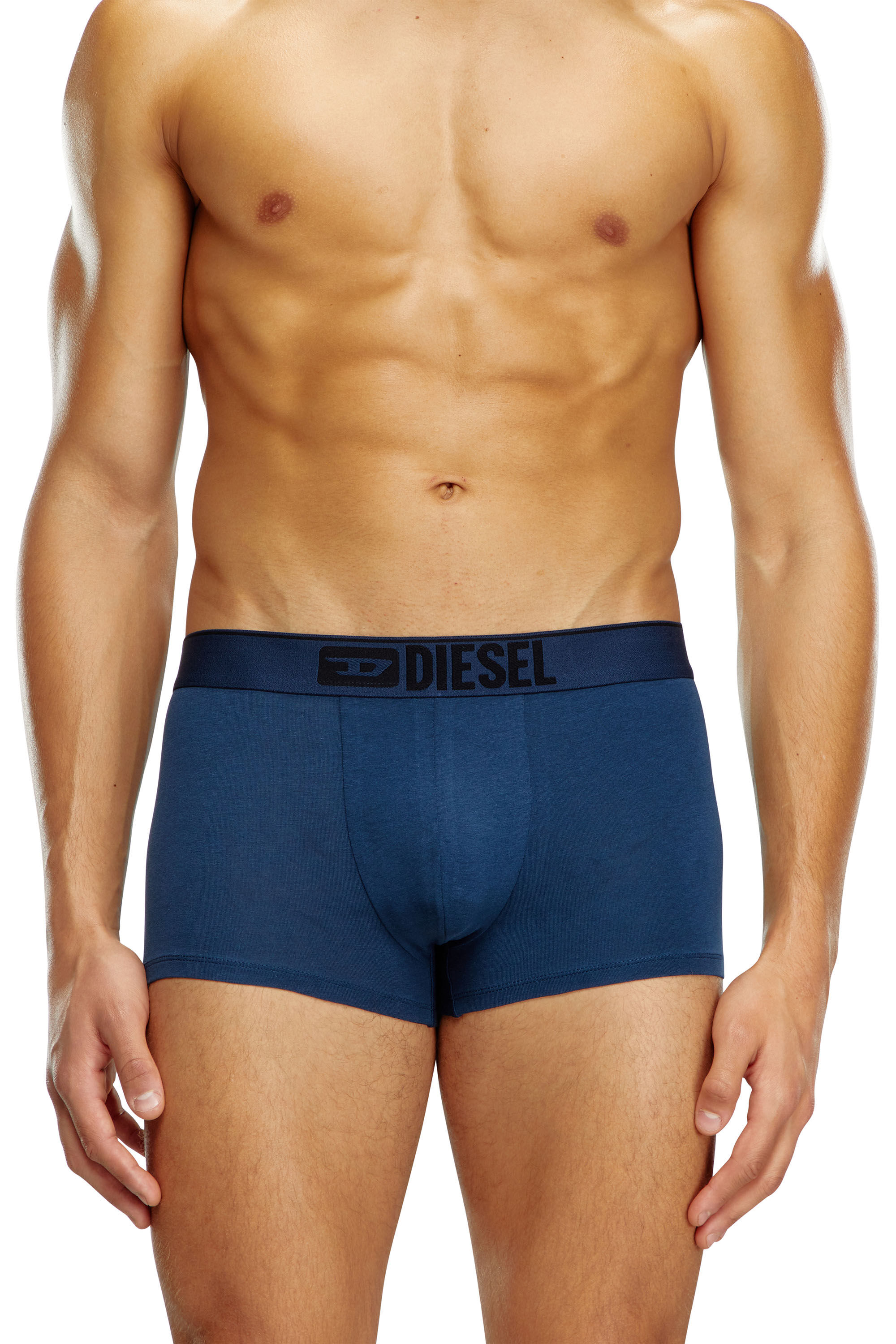 Diesel - UMBX-DAMIENTHREEPACK, Male's 3-pack boxer briefs plain and camo in Blue/Black - 1
