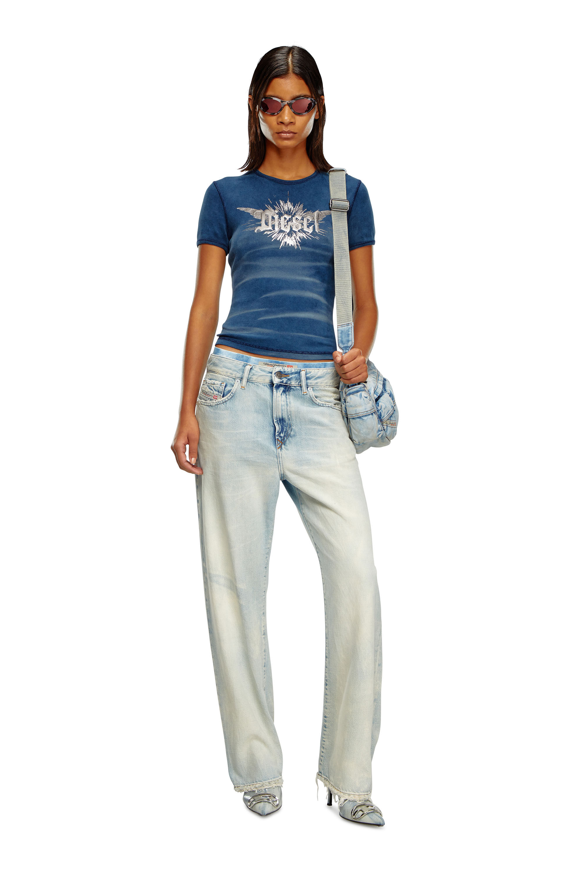 Diesel - Female Straight Jeans 1999 D-Reggy 09J89, Light Blue - Image 1