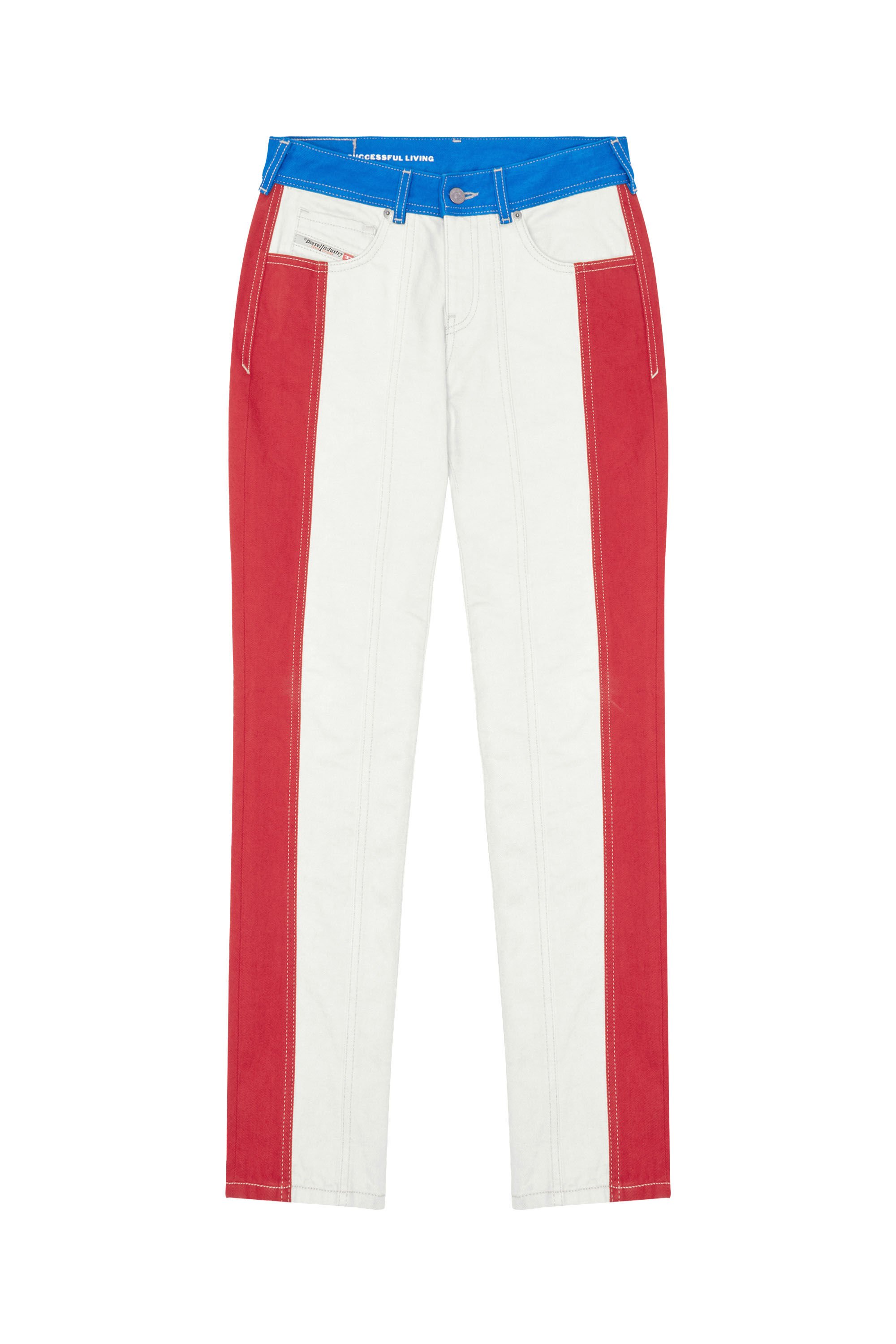Diesel - 2002 0EIAR Straight Jeans, White/Red - Image 2