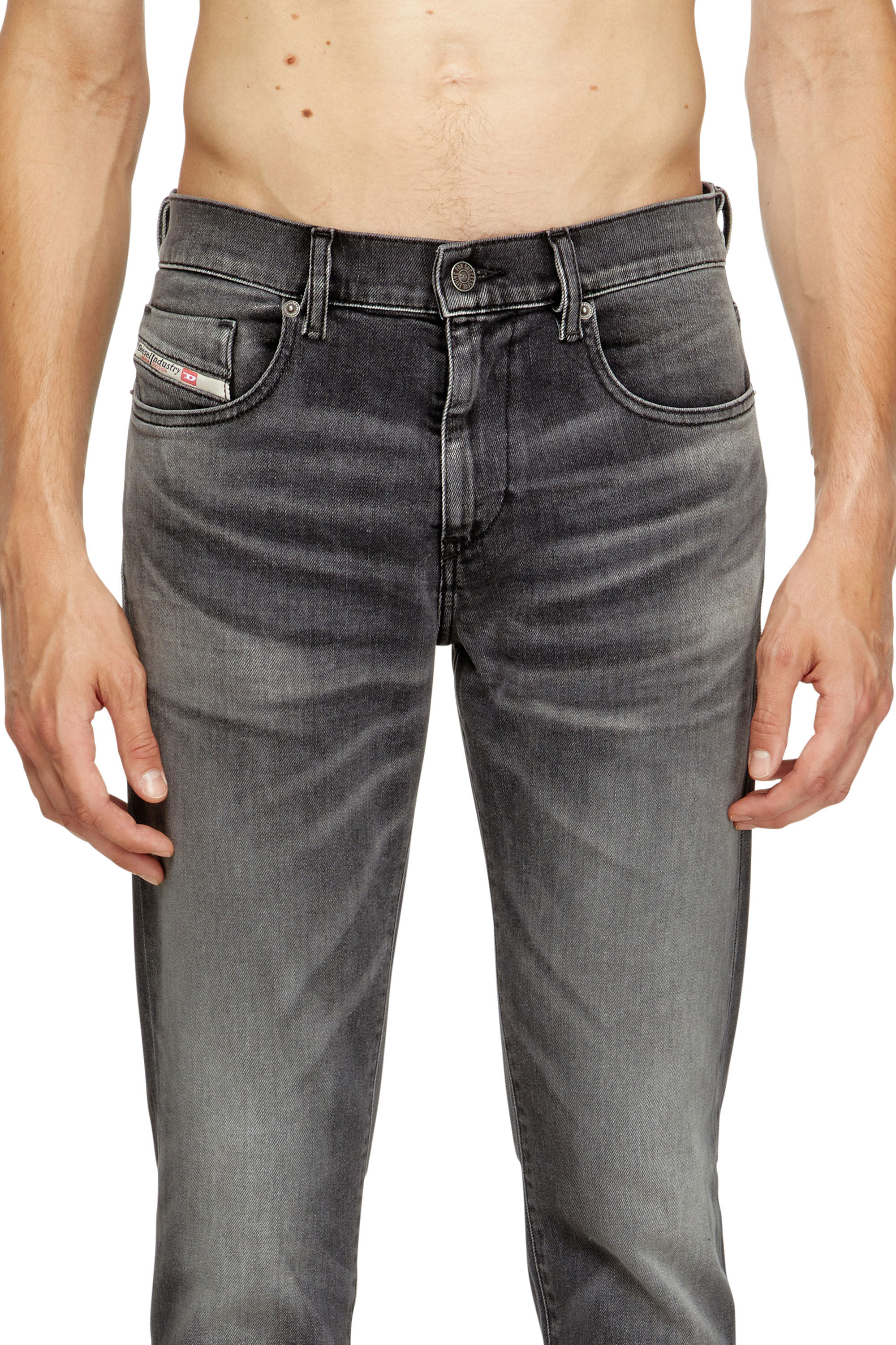 Diesel - Slim Jeans 2019 D-Strukt 09J52 Homme, Noir/Gris foncé - Image 5