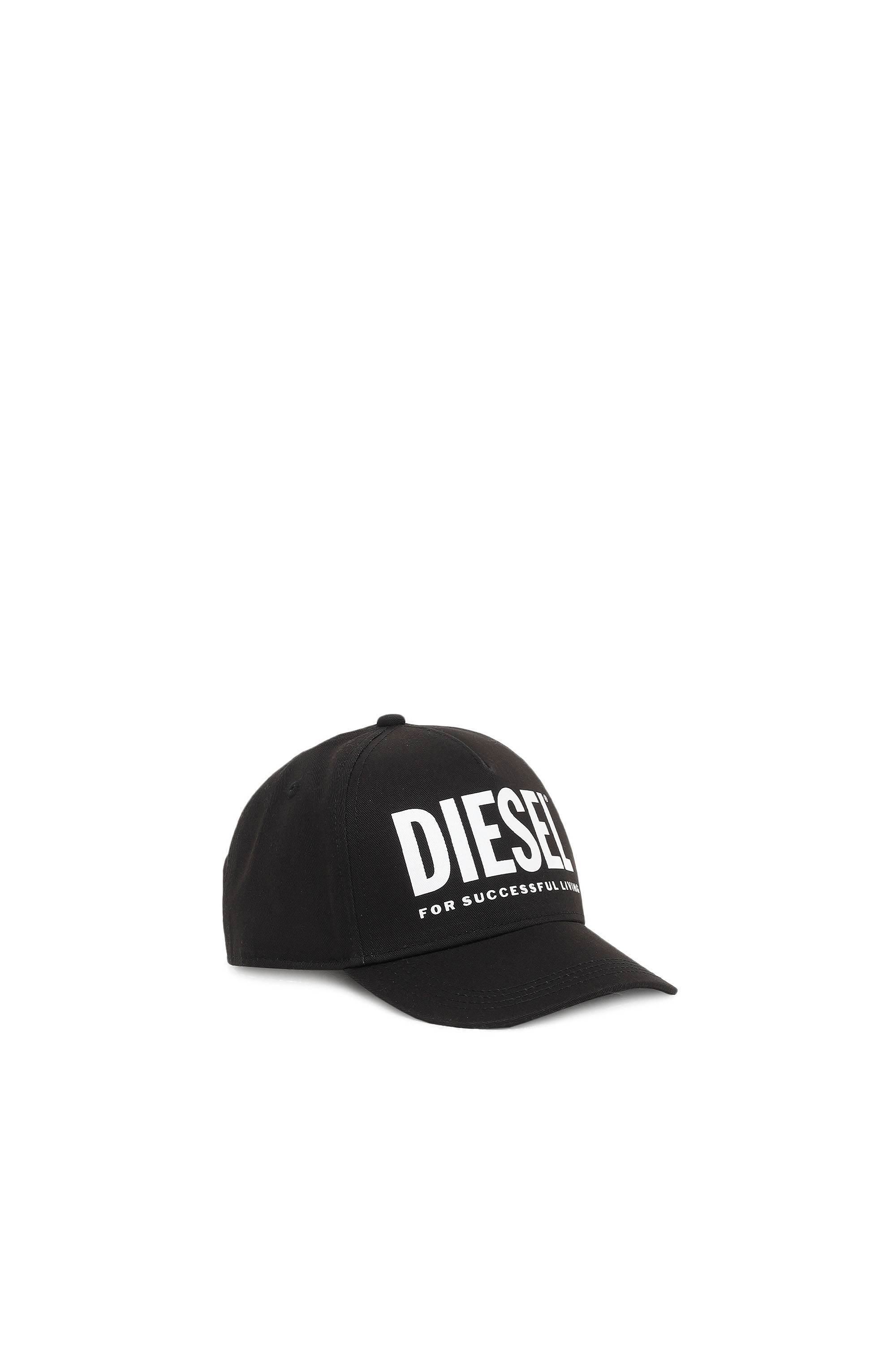 Diesel - FOLLY, Casquette de baseball à visière plate avec logo Mixte in Noir - 1