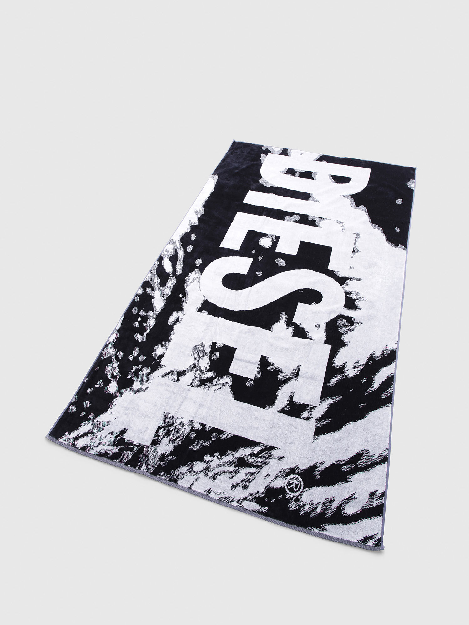 Diesel - 80536 FLORA SHADOW, Serviette de gymnastique en coton avec logo Mixte in Noir - 2