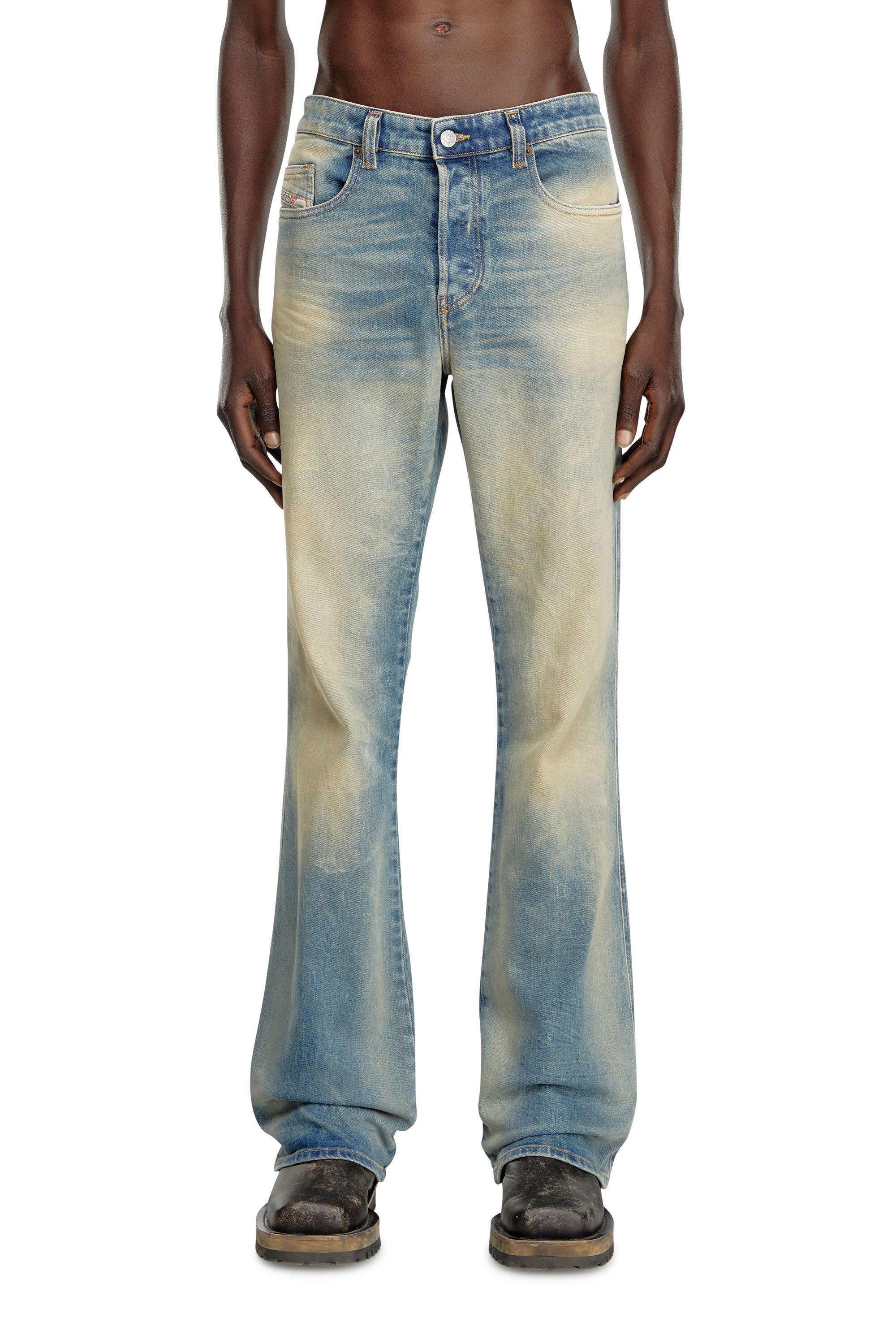 Diesel - Male Bootcut Jeans 1998 D-Buck 09H78, Medium Blue - Image 3