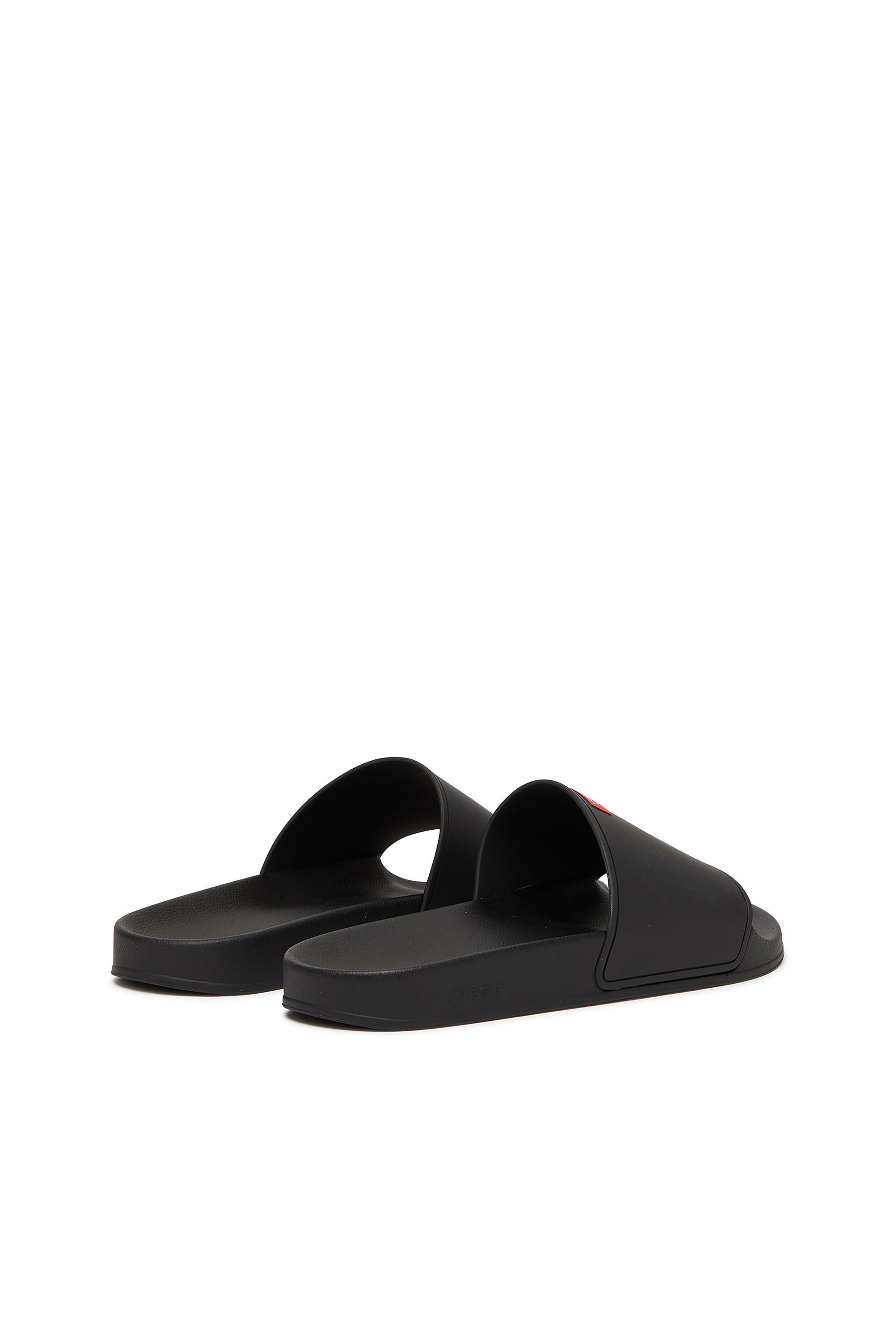 Diesel - SA-SWIM, Claquettes de piscine en caoutchouc avec logo D Homme in Noir - 3