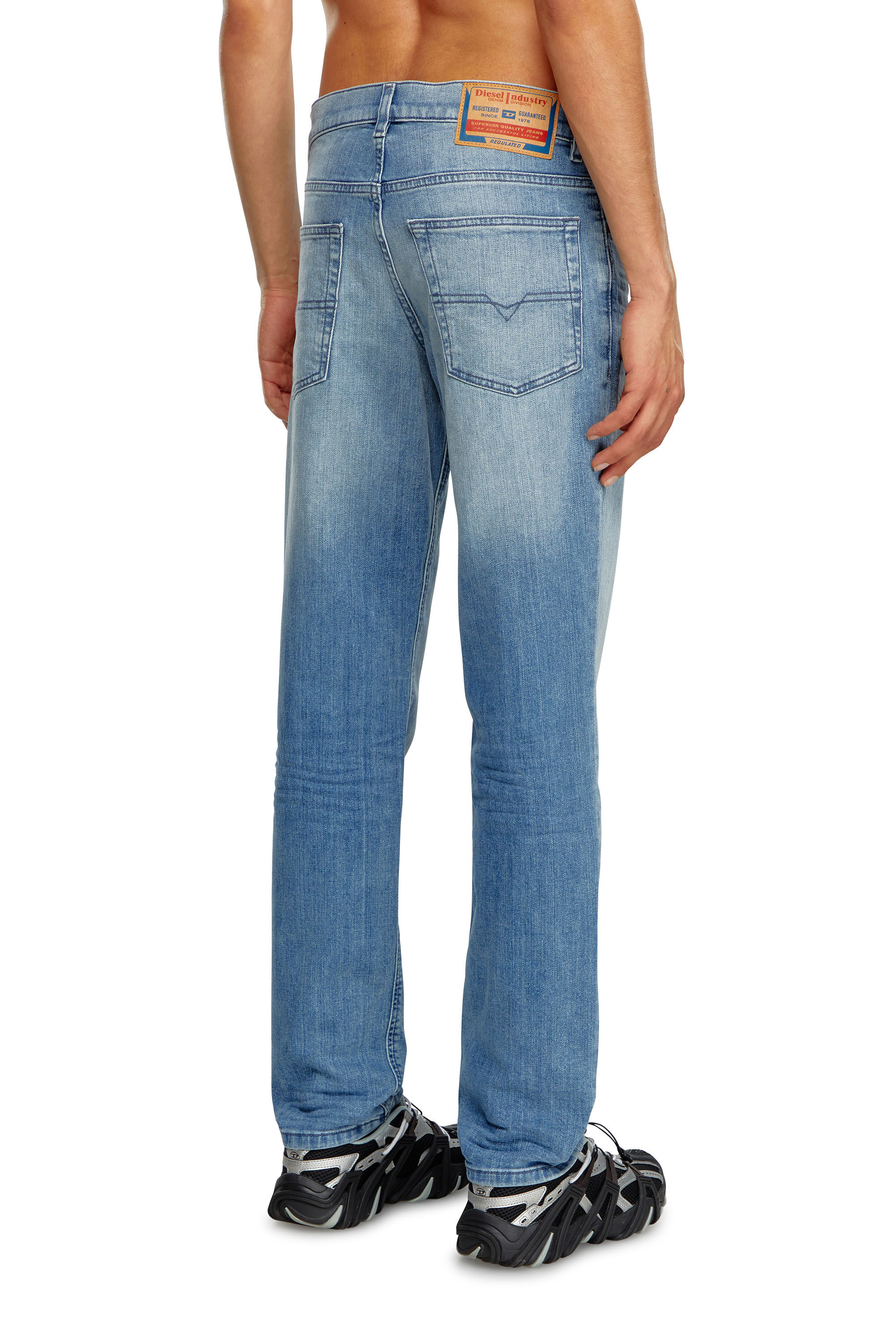 Diesel - Male's Tapered Jeans 2023 D-Finitive 0GRDI, Light Blue - 4