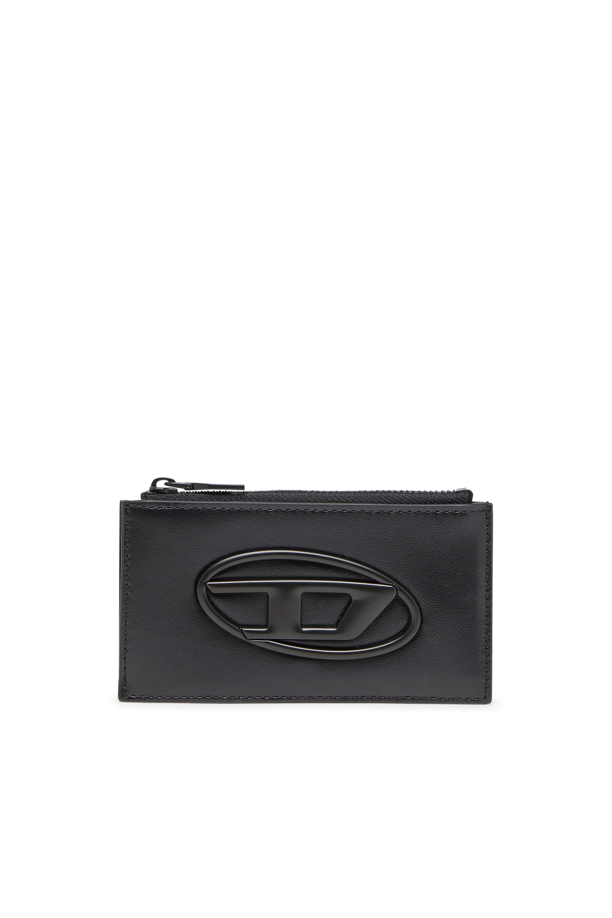 Diesel - HOLI-D CARD HOLDER III, Male's Leather card holder in Black - 1