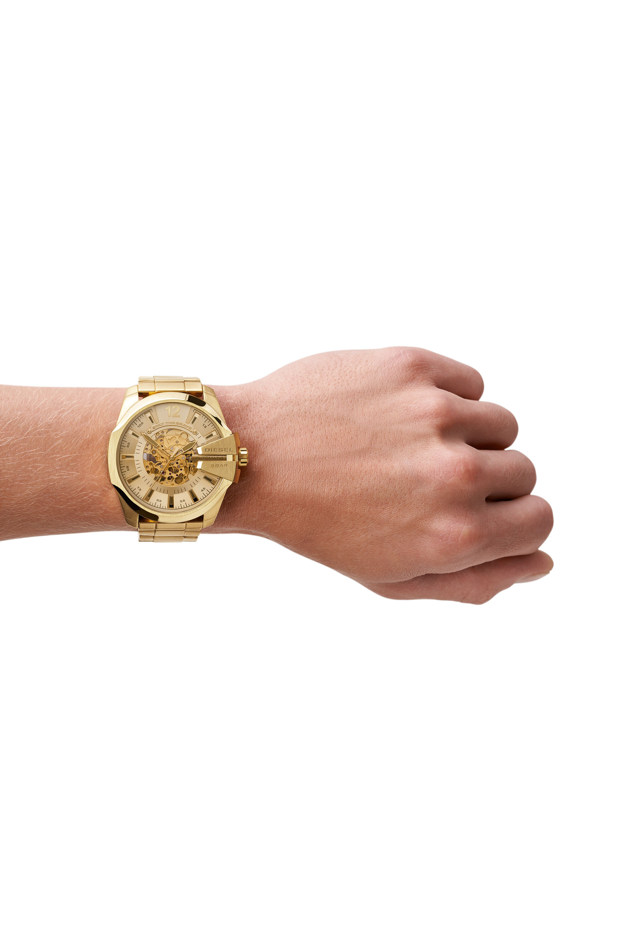 Diesel mega chief watch sale gold