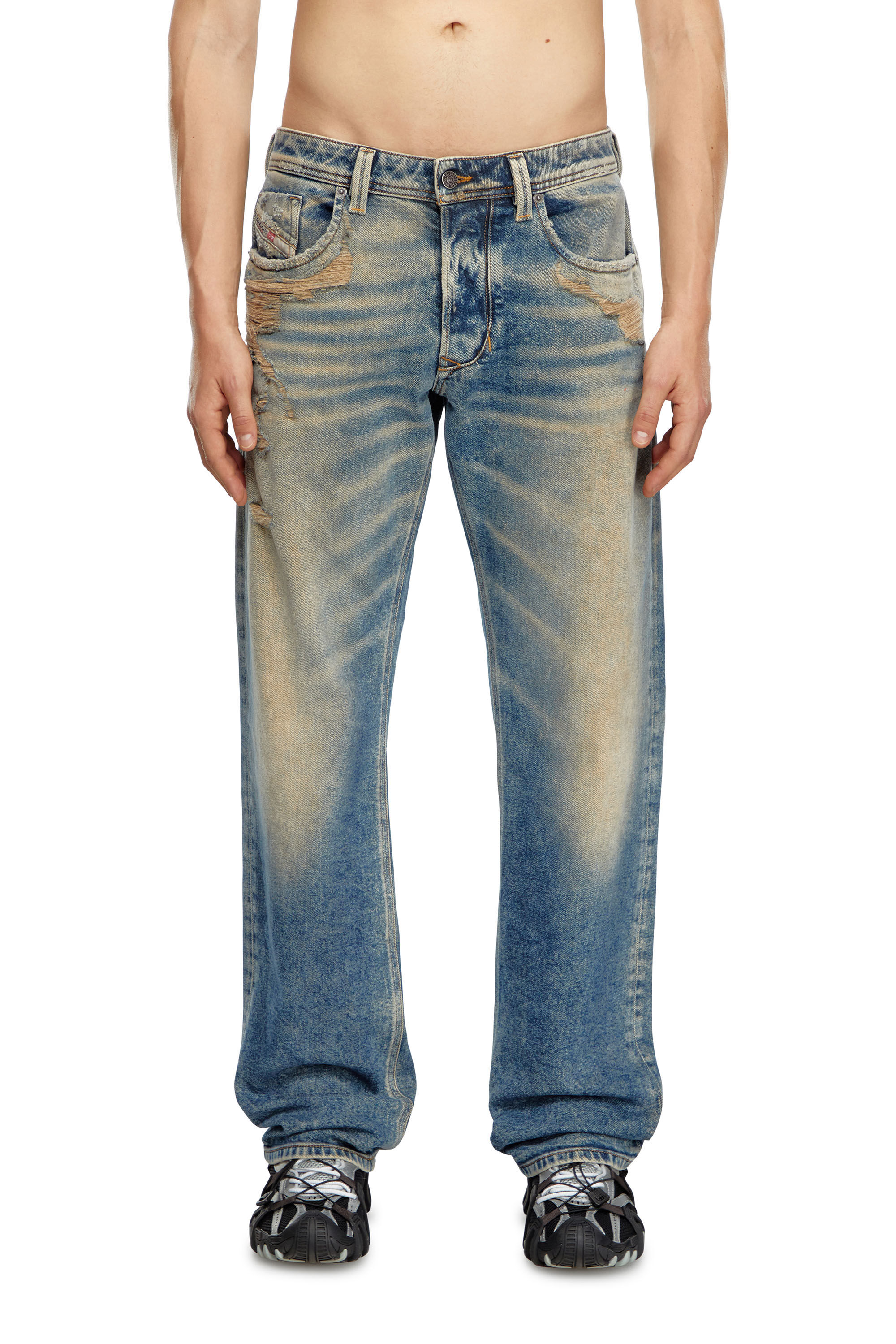 Men's Regular Jeans | Medium Blue | Diesel 1985 Larkee