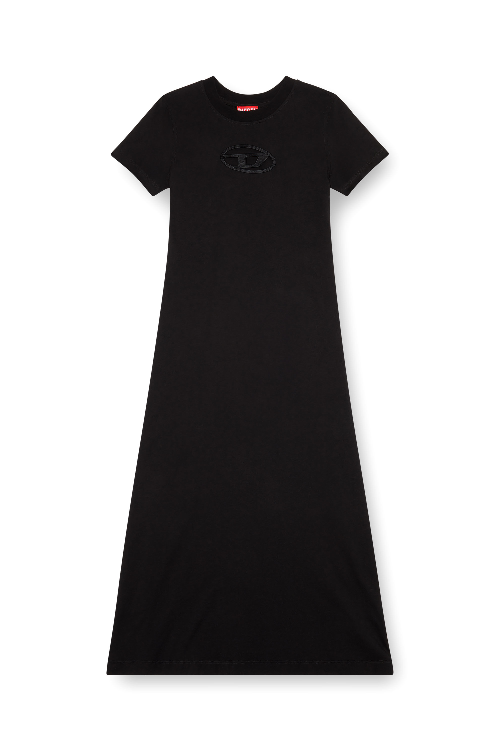 Diesel - D-ALIN-OD, Robe T-shirt avec D brodé Femme in Noir - 2