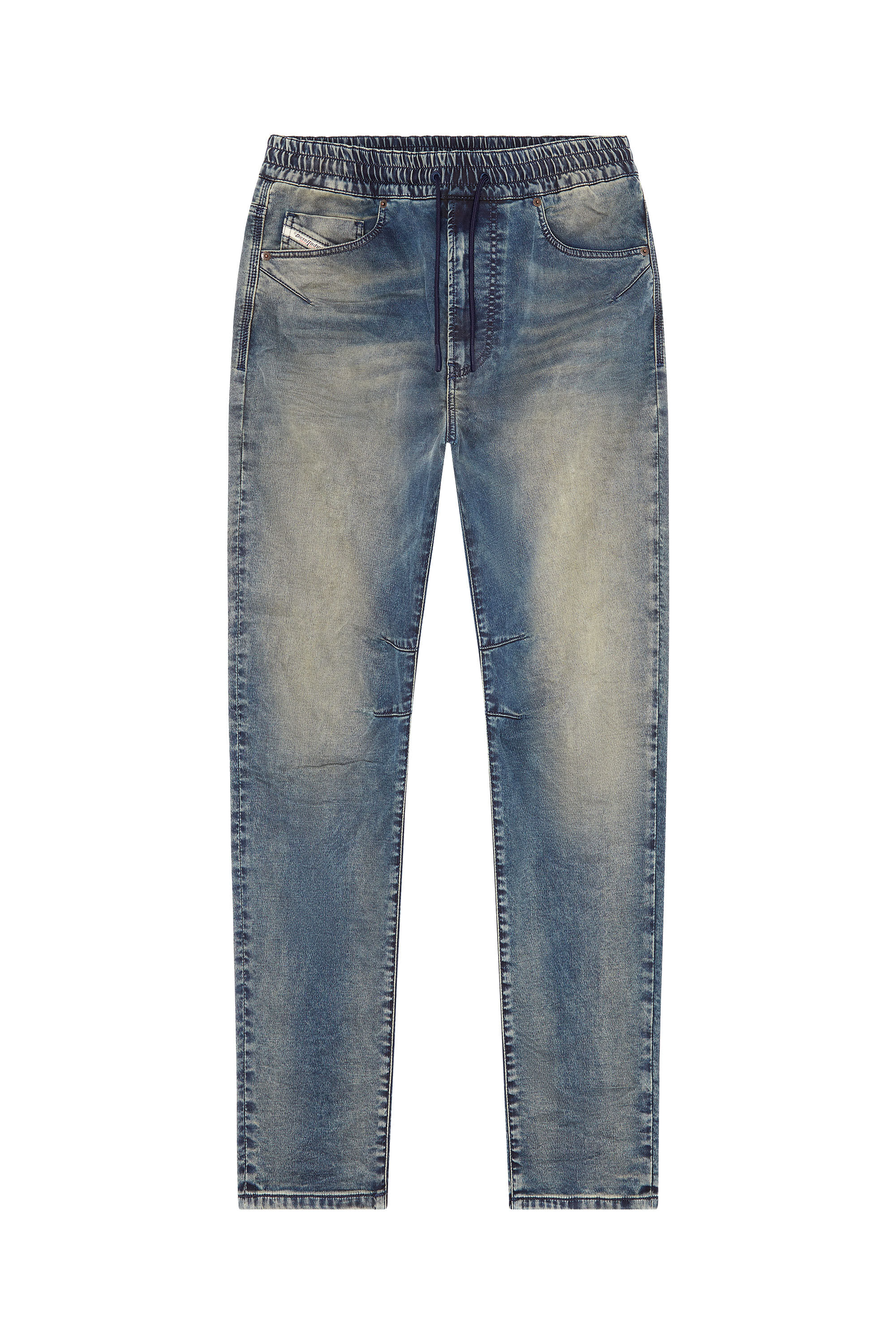 Diesel - Tapered 2040 D-Amage Joggjeans® 068DS, Male's Tapered 2040 D-Amage Joggjeans® in Dark Blue - 2