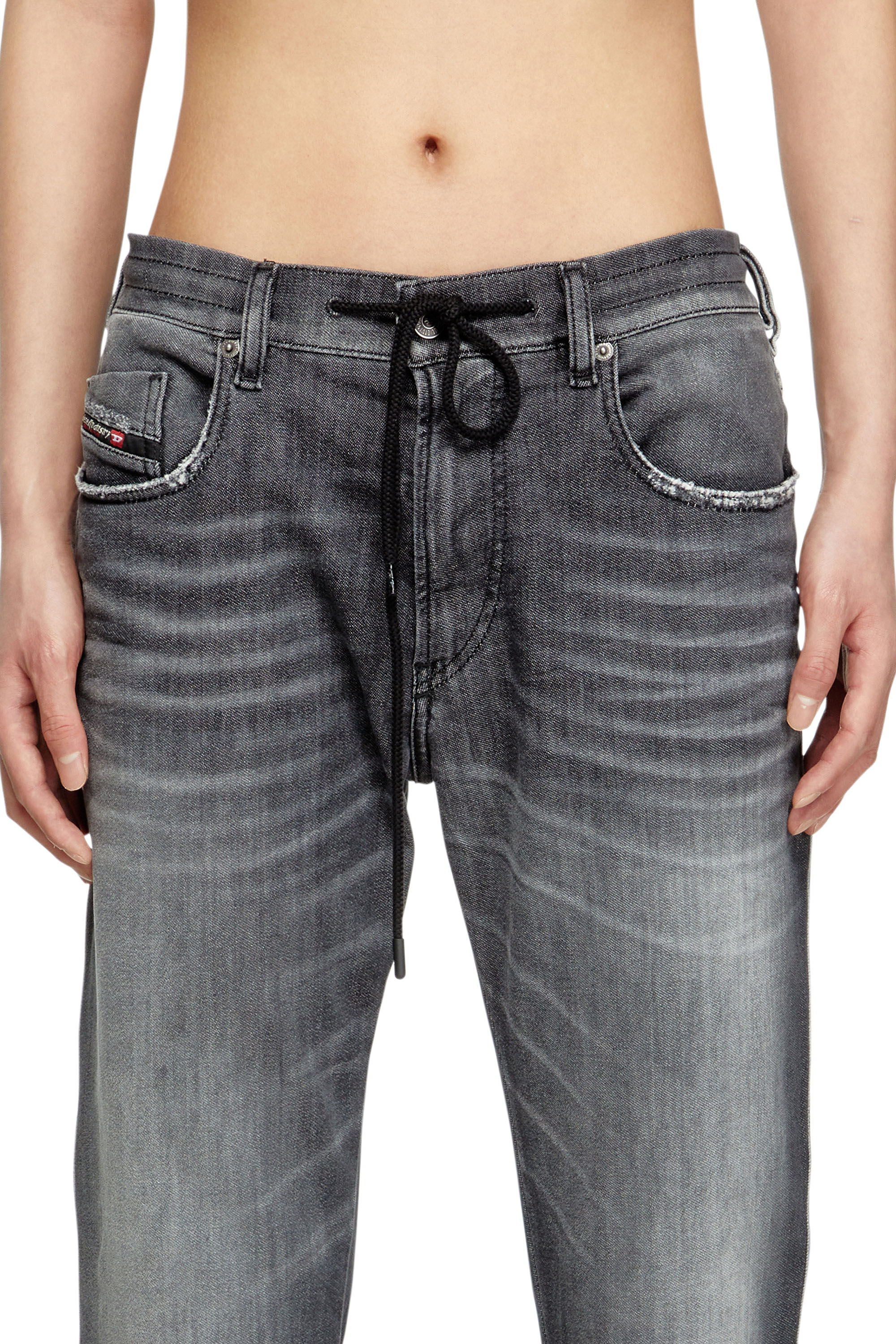 Diesel - Slim 2062 D-Strukt Joggjeans® 09M67 Homme, Noir/Gris foncé - Image 5