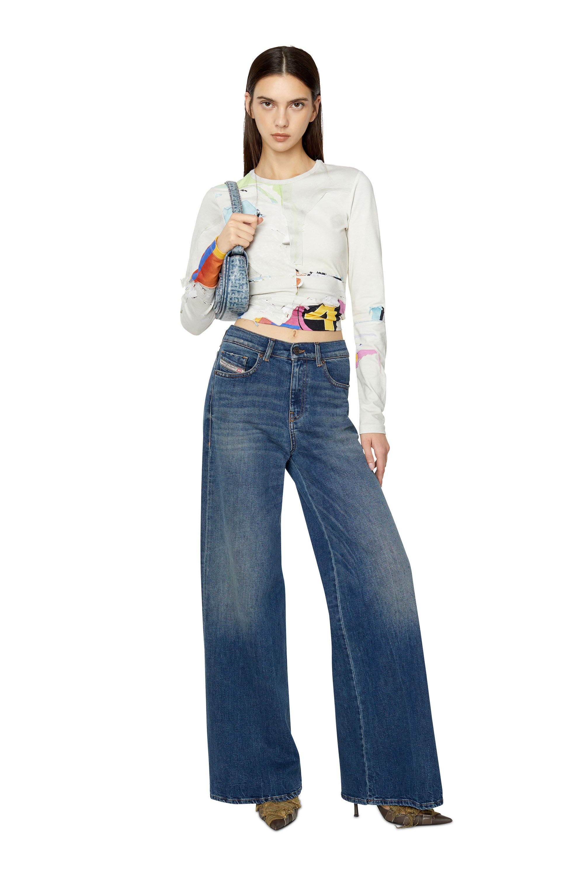 1978 D-Akemi Woman: Bootcut dark blue Jeans | Diesel