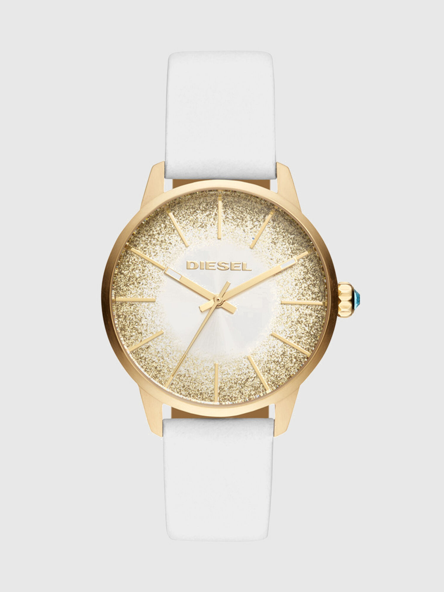 Diesel - DZ5565, Montre à paillettes blanche et dorée, 38 mm Femme in Doré - 1