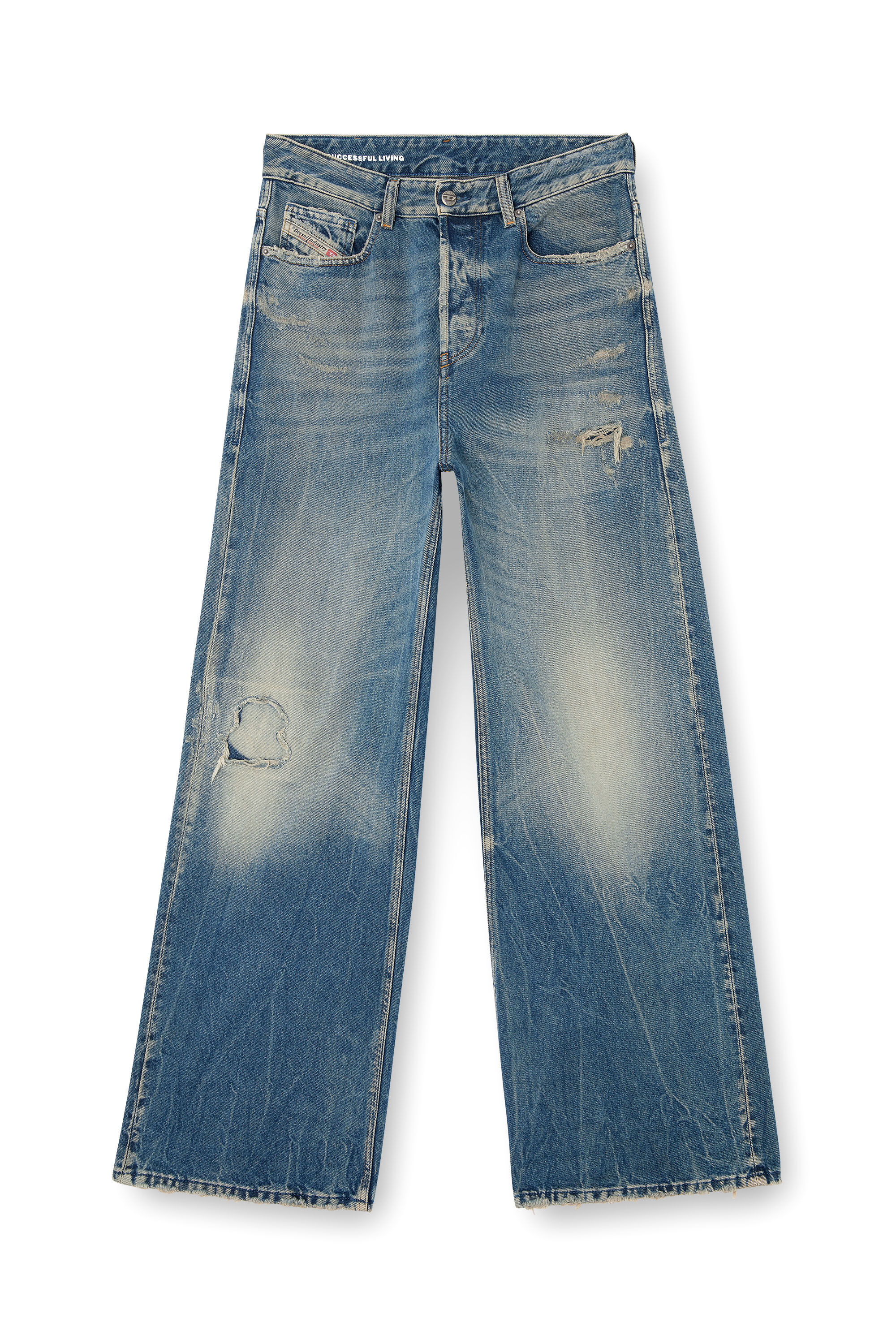 Diesel - Female's Relaxed Jeans 1996 D-Sire 09M28, Medium Blue - 2