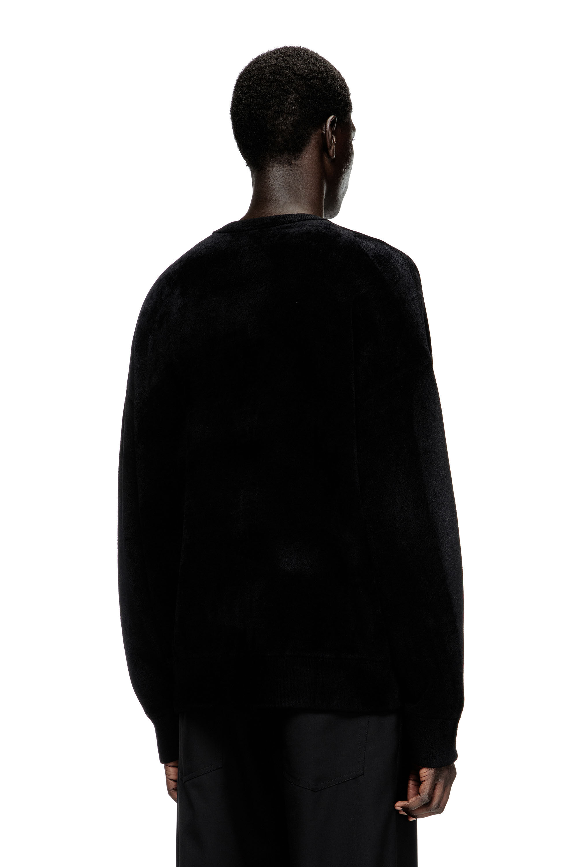 Diesel - K-TRESA, Pull jacquard en chenille avec motif à logo Homme in ToBeDefined - 4