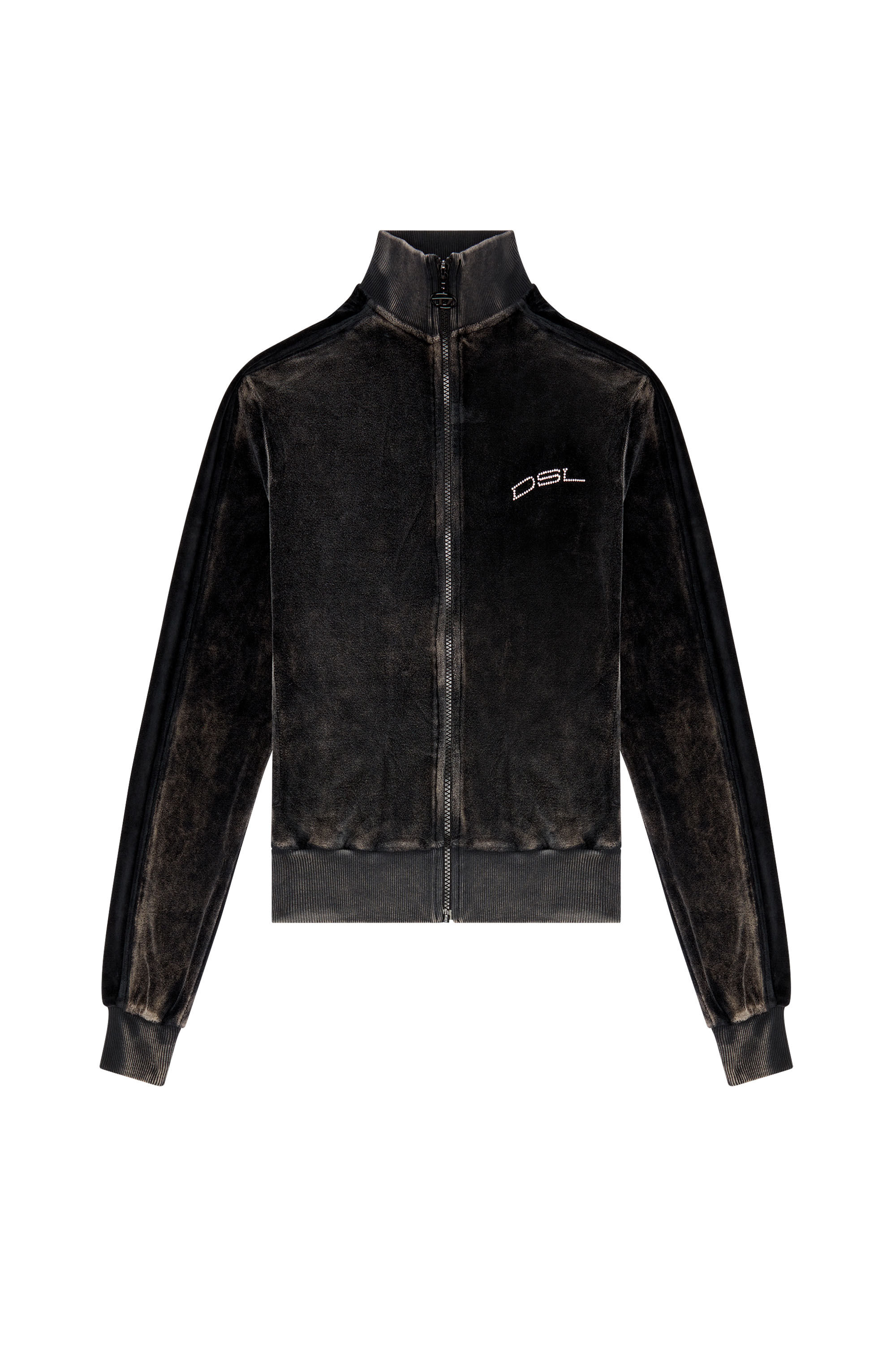 全国どこでも送料無料！ jacket Track Women's in Diesel | Black | chenille treated トップス